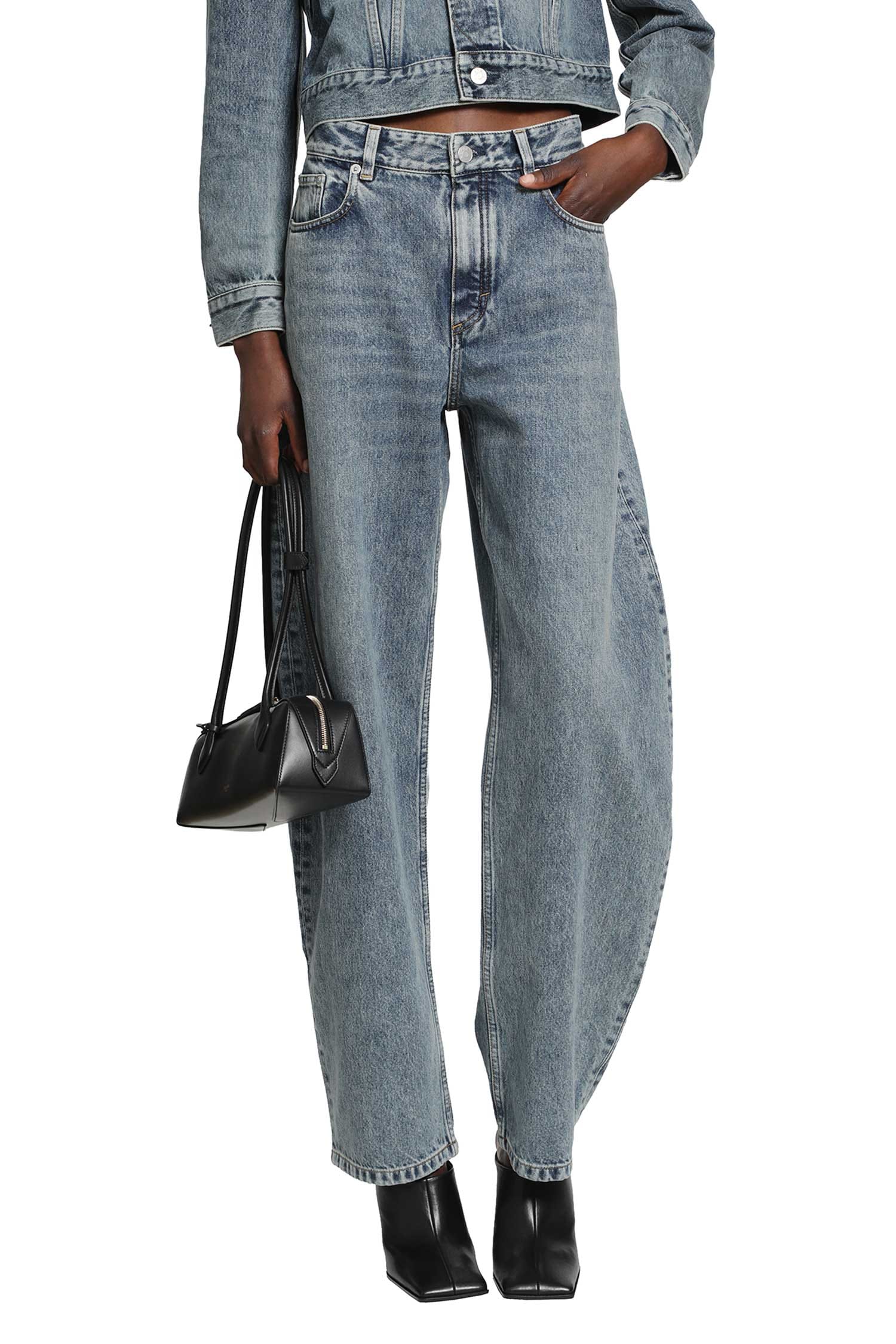 Alaia Round Denim Jeans