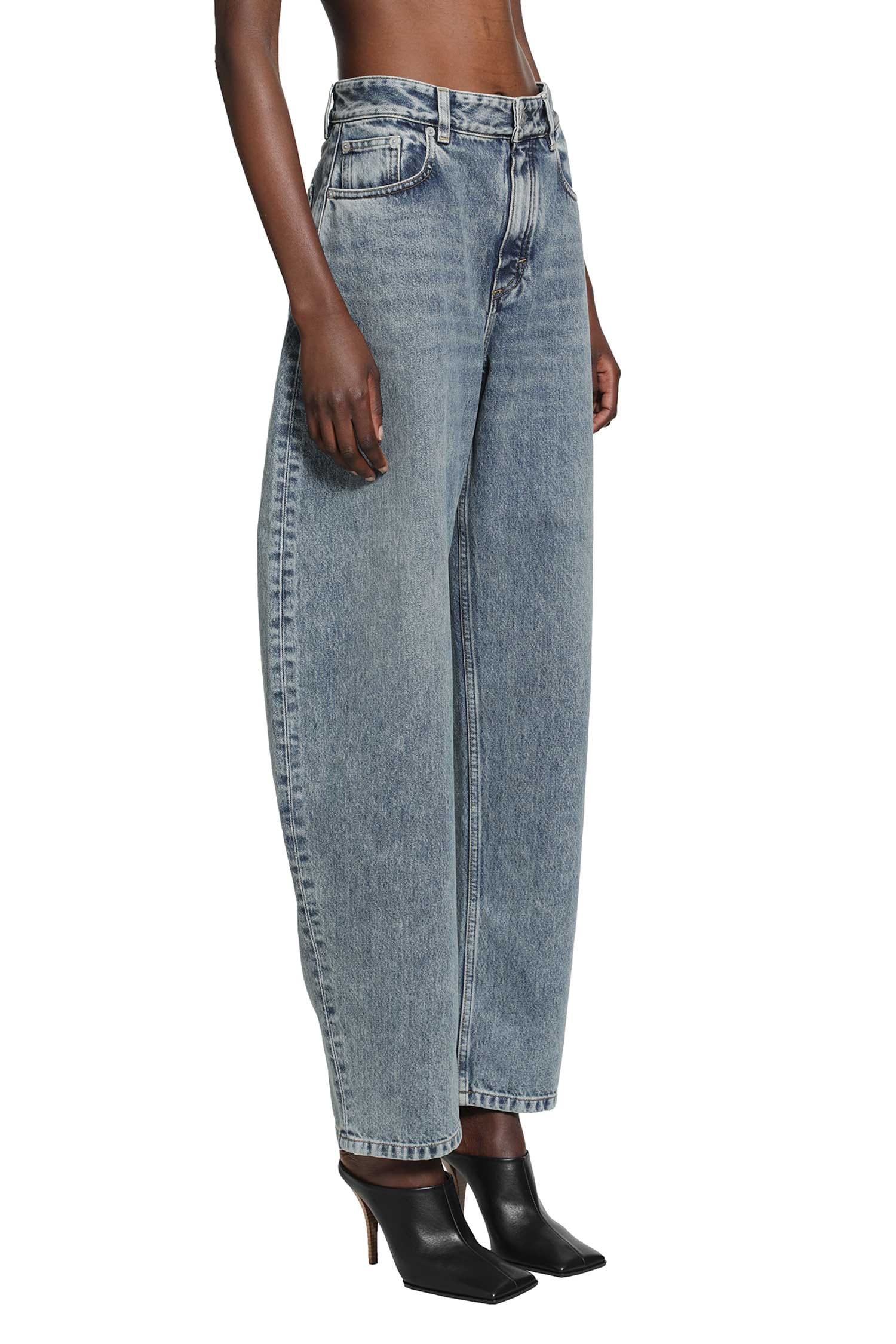 Alaia Round Denim Jeans