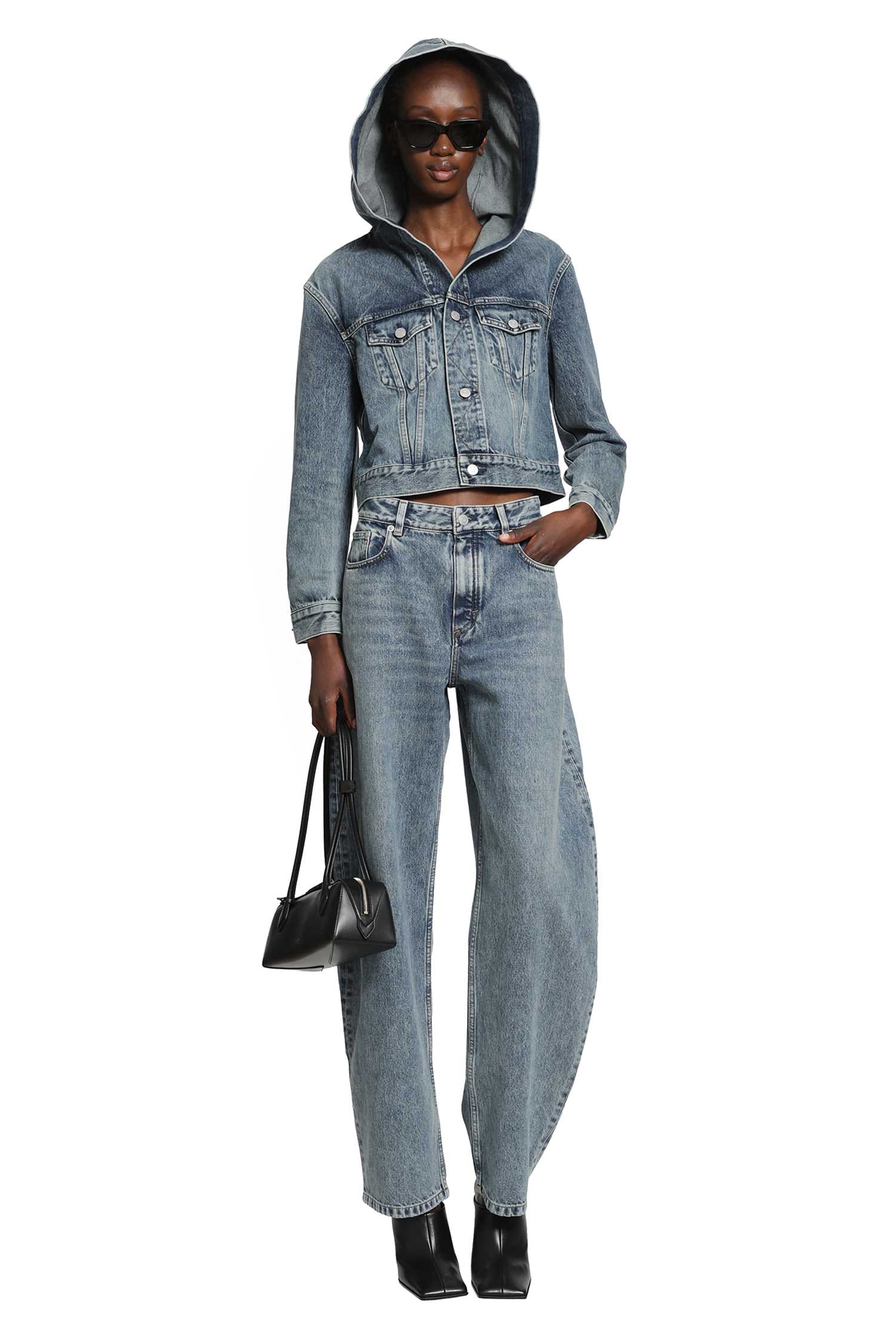 Alaia Round Denim Jeans