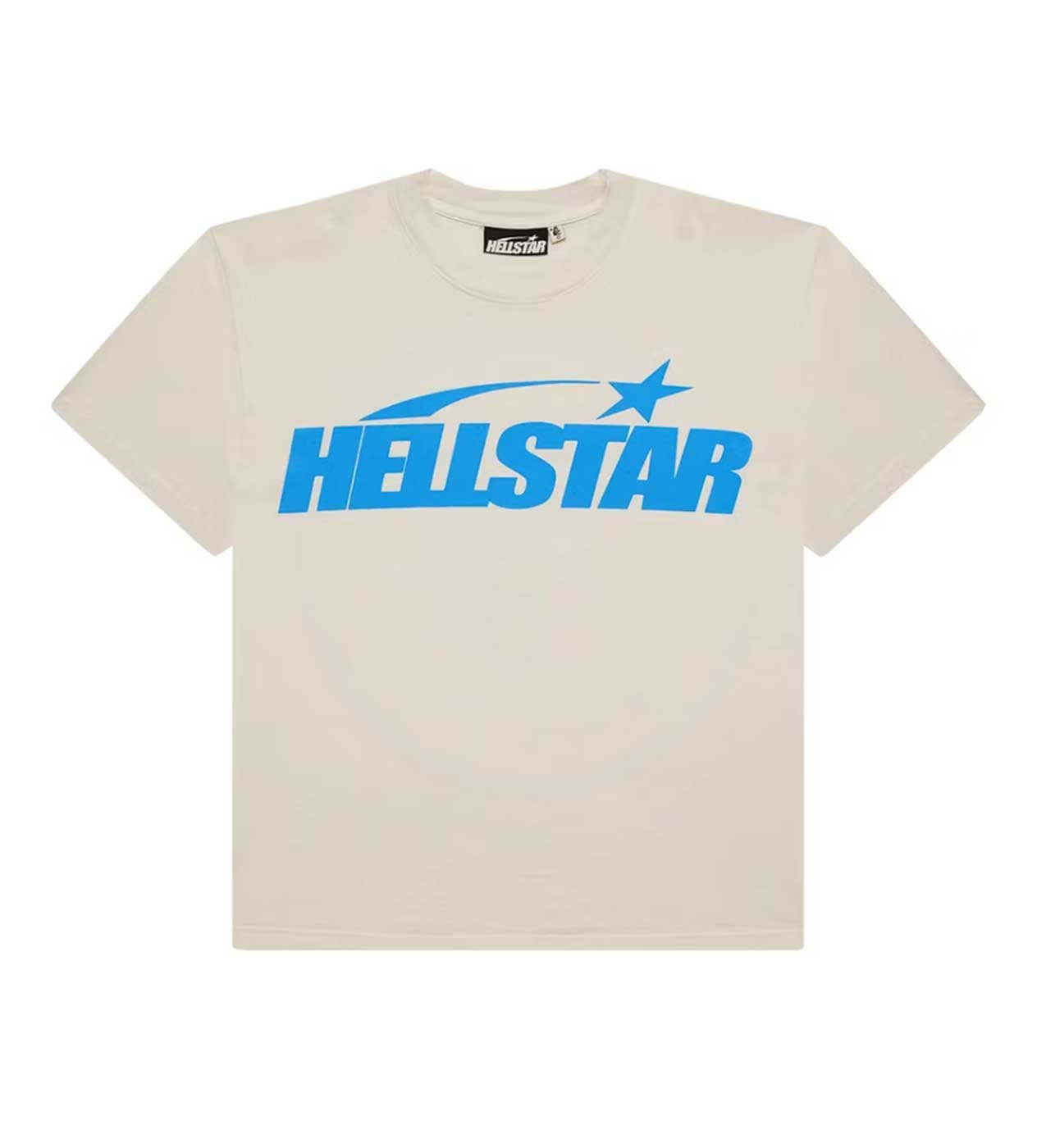 Hellstar Classic Regular Print T-Shirt Cream/Blue