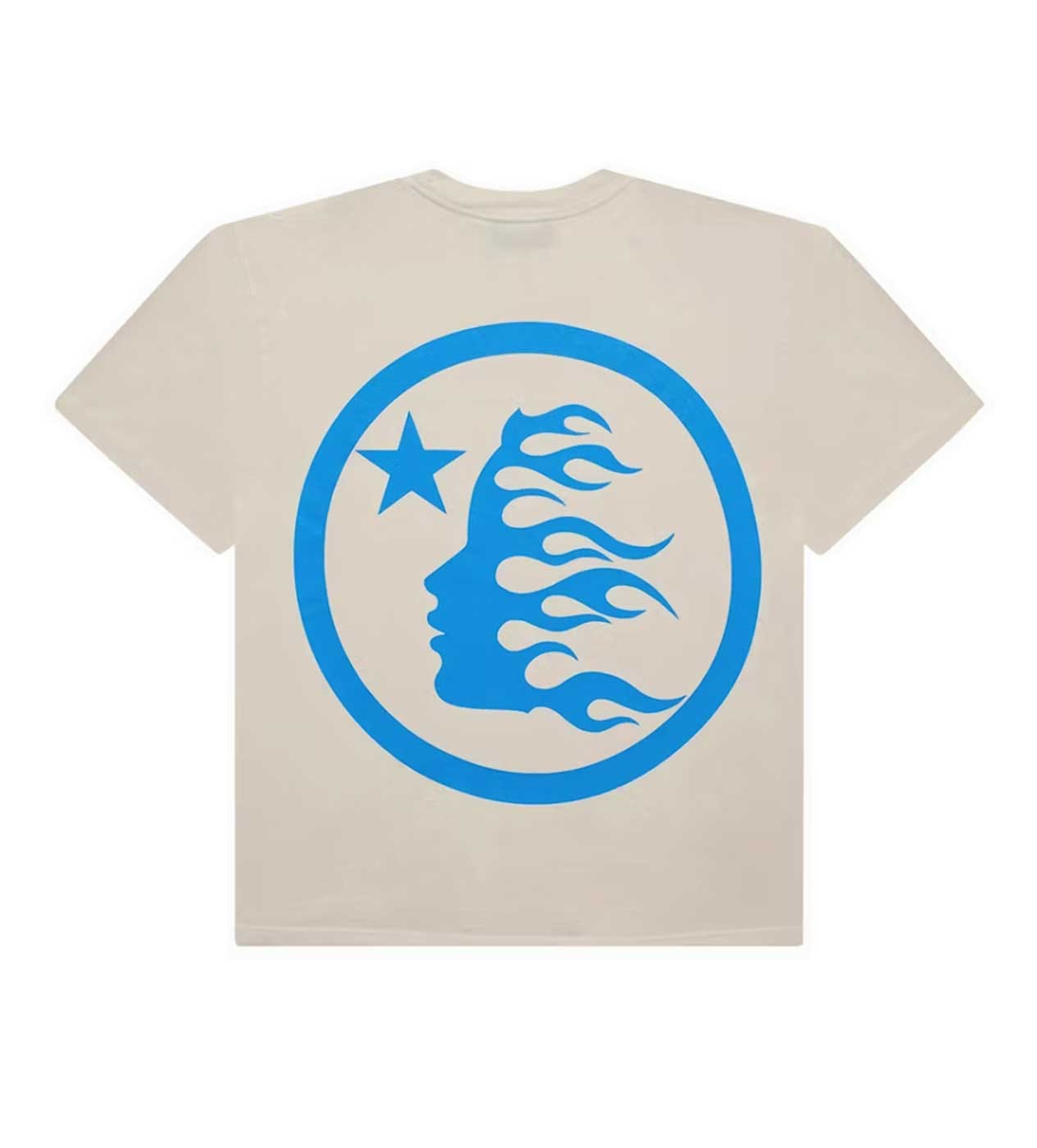 Hellstar Classic Regular Print T-Shirt Cream/Blue
