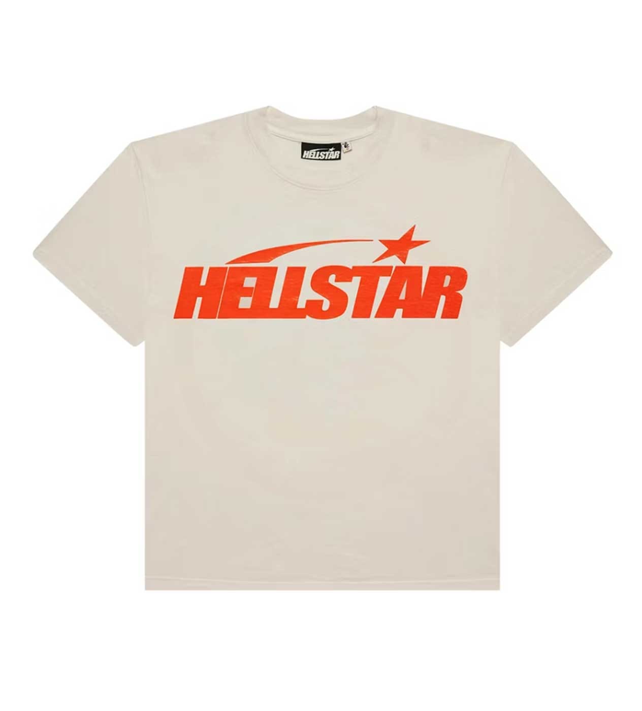 Hellstar Classic Logo Gel T-Shirt Cream/Orange