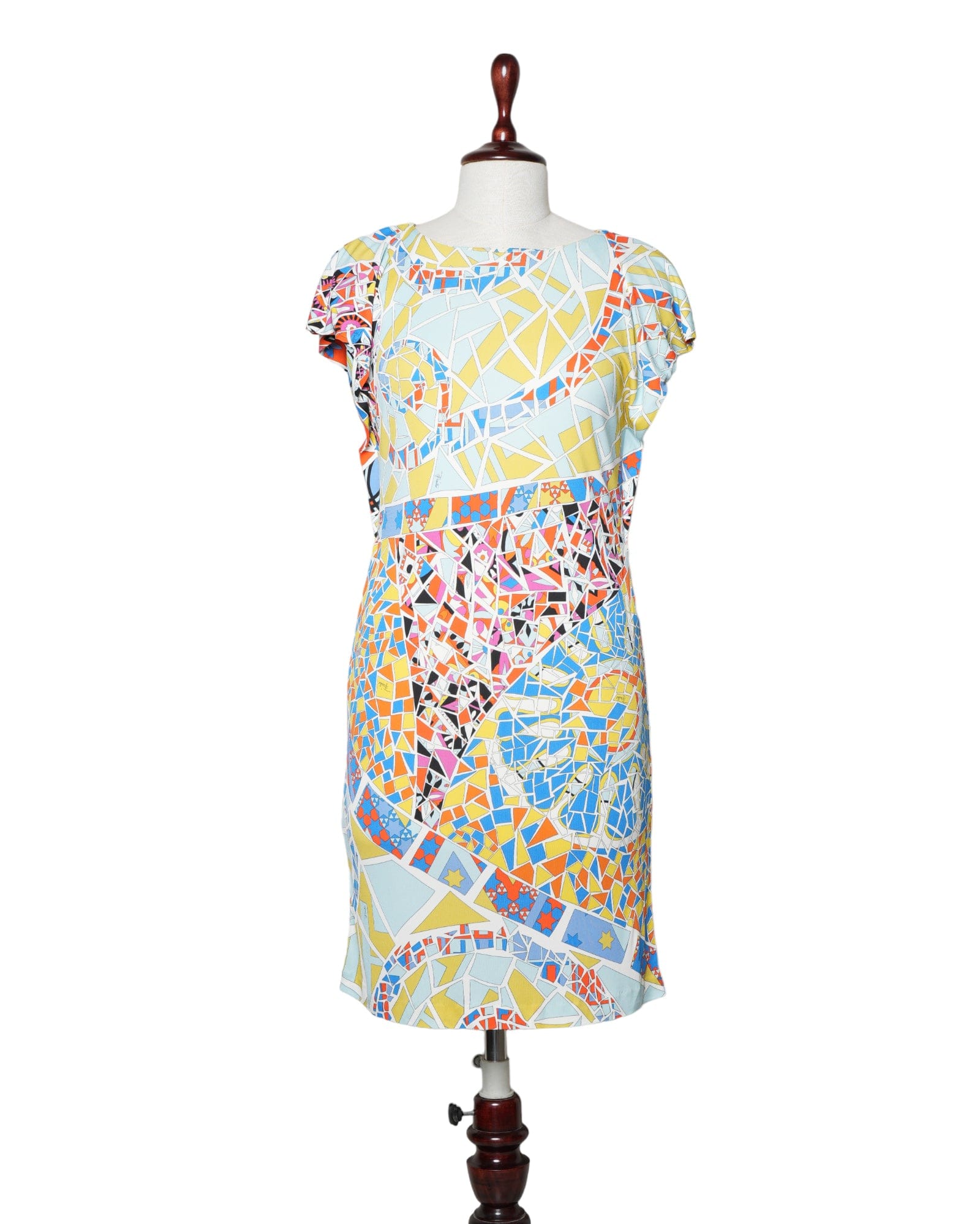 Pucci Emilio Pucci Mid Length Stained Glass Print Dress