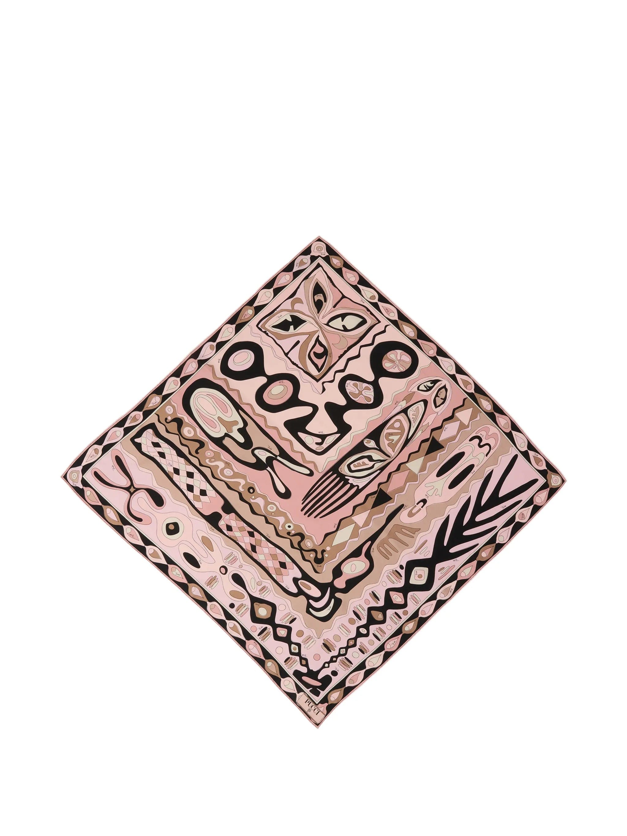 PUCCI geometric - print silk scarf
