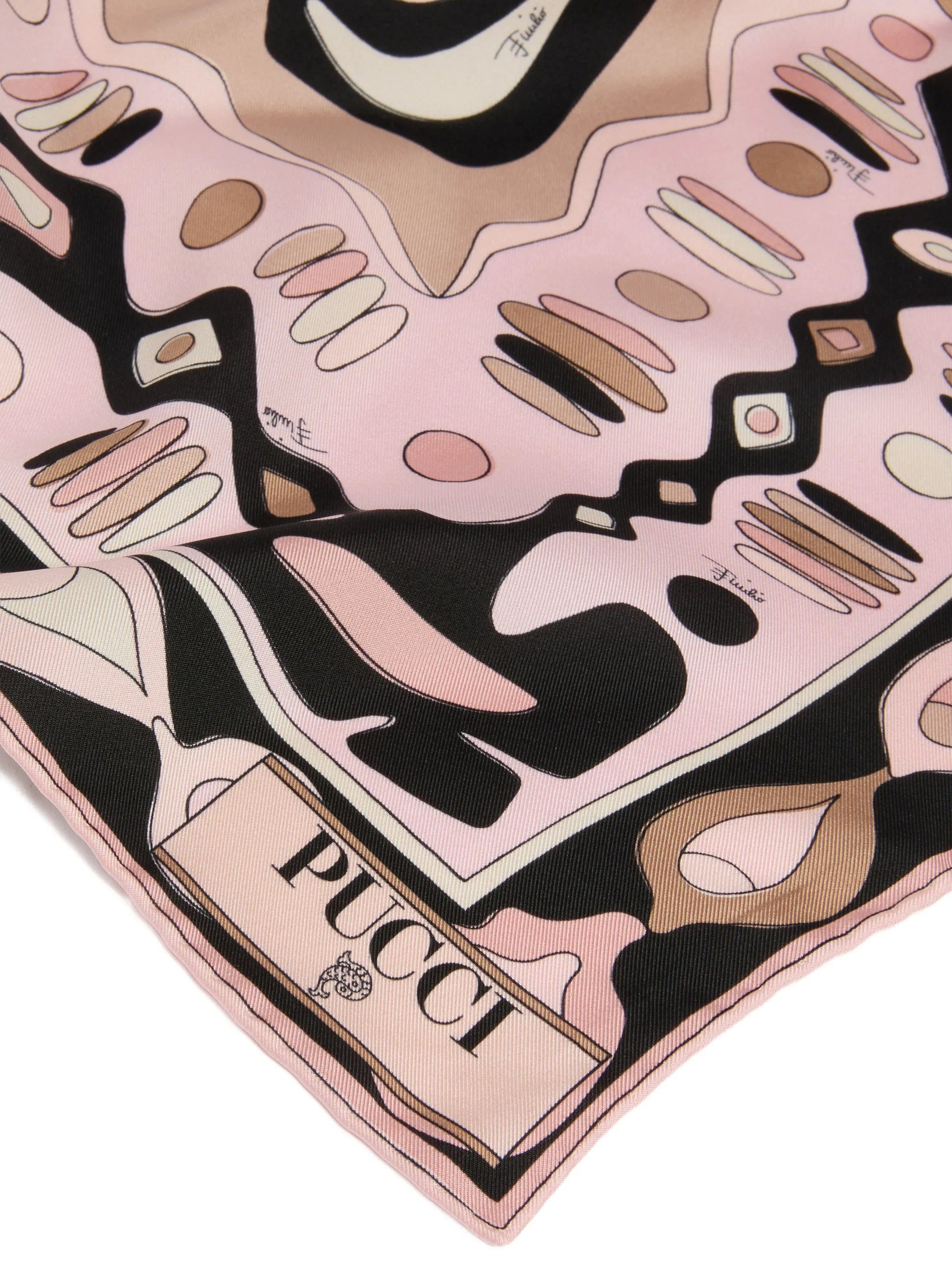 PUCCI geometric - print silk scarf