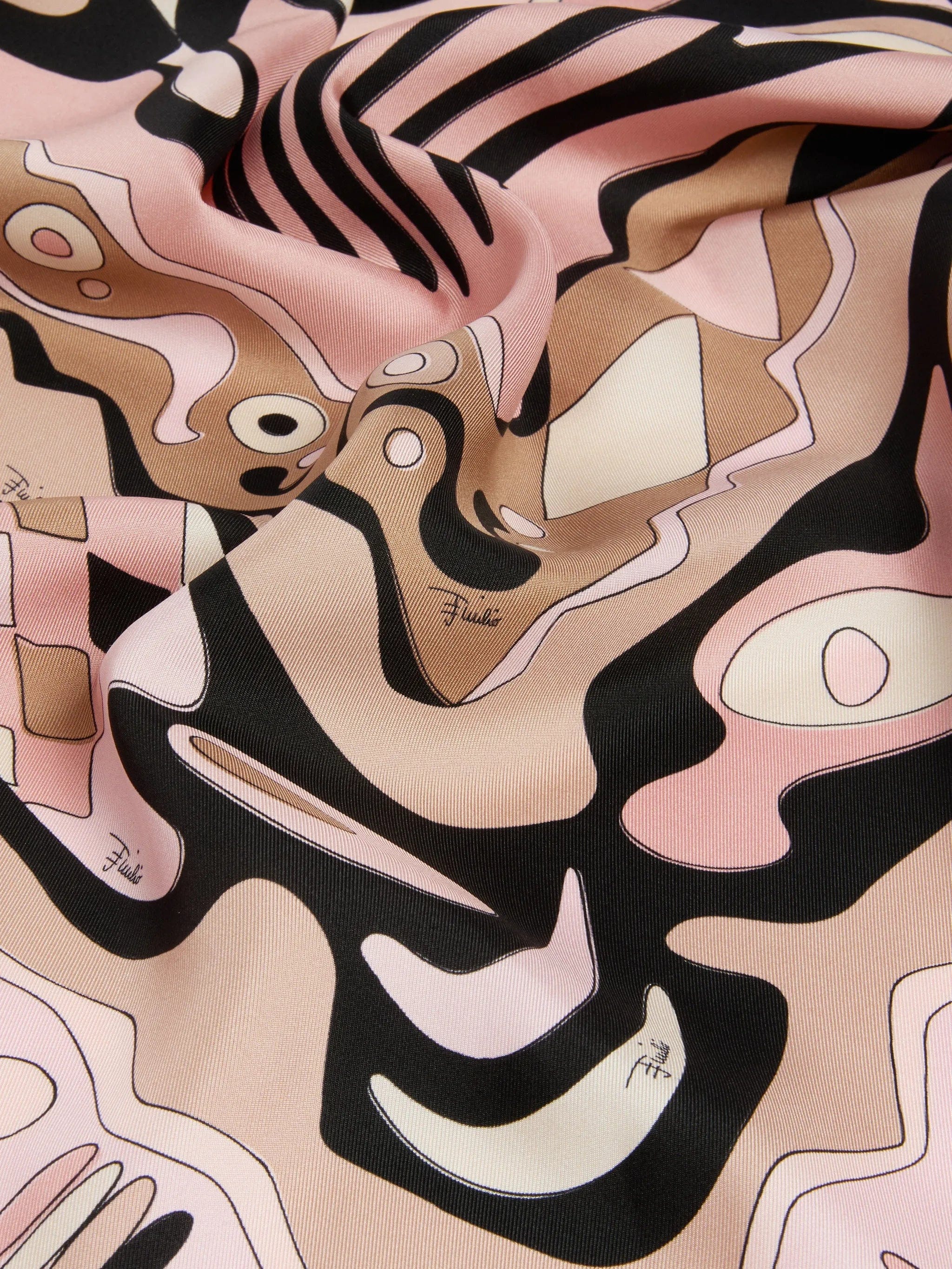 PUCCI geometric - print silk scarf
