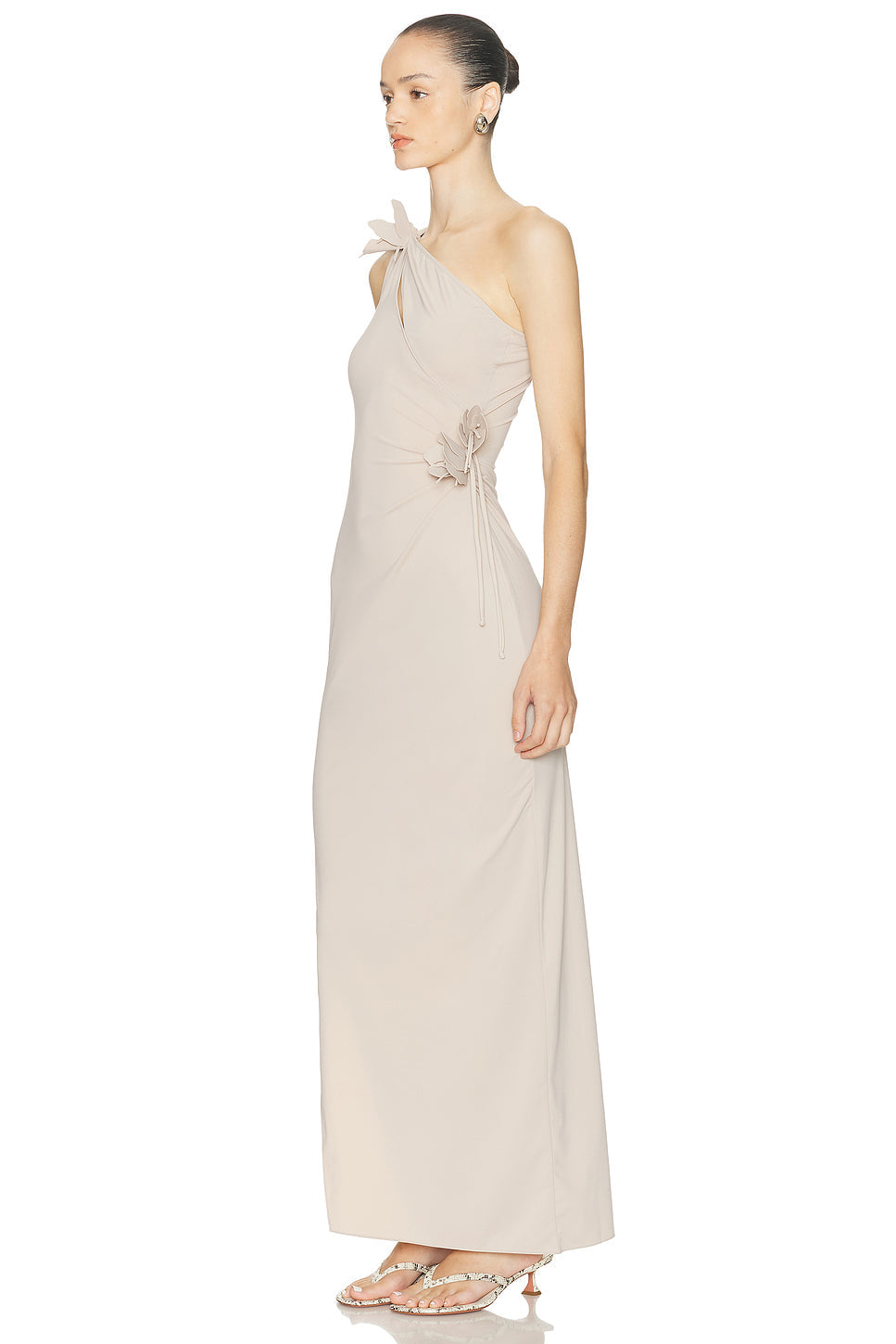 Coperni Asymmetric Flower Gown