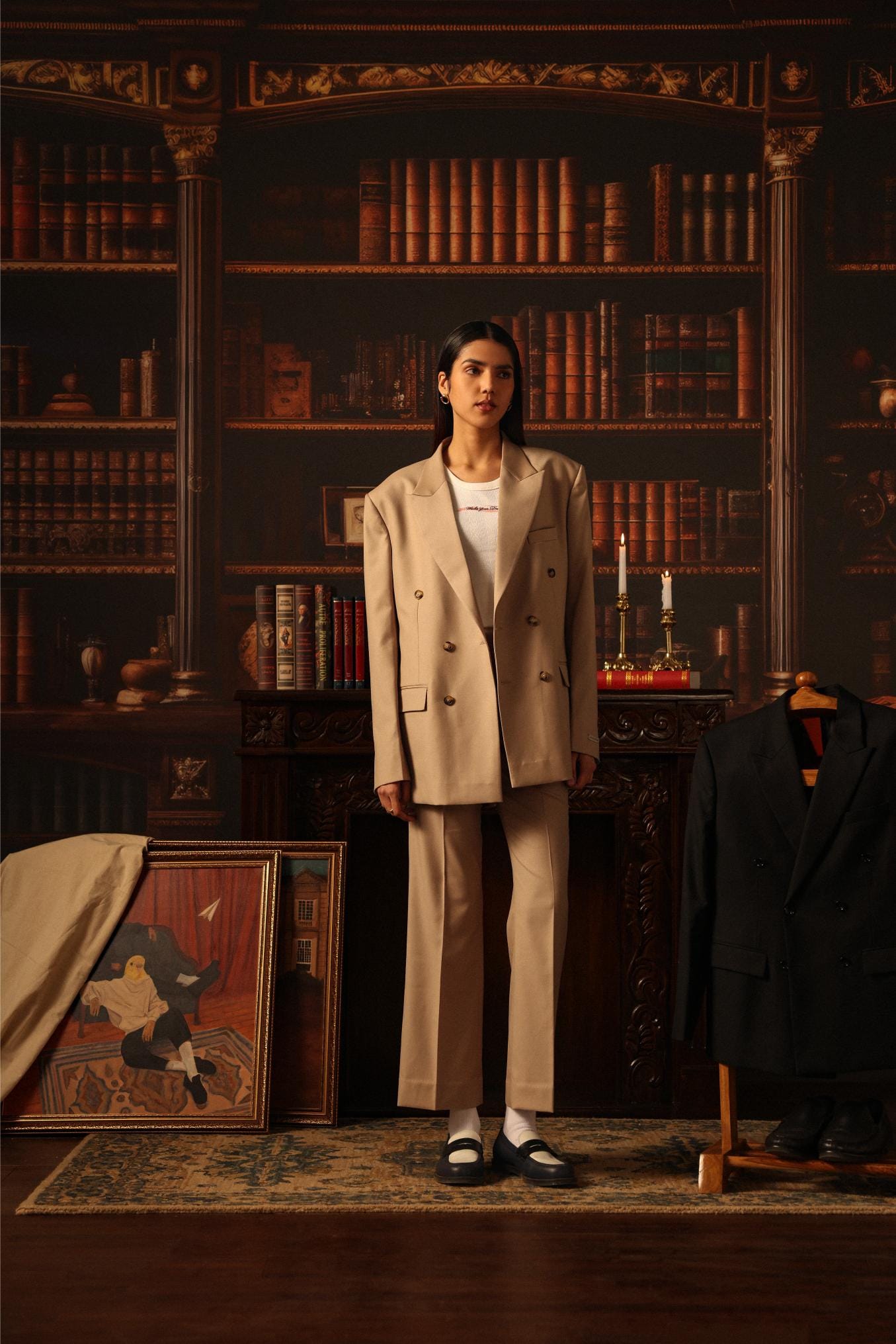 WAKE YOUR Dreams Double Breasted Suit Jacket