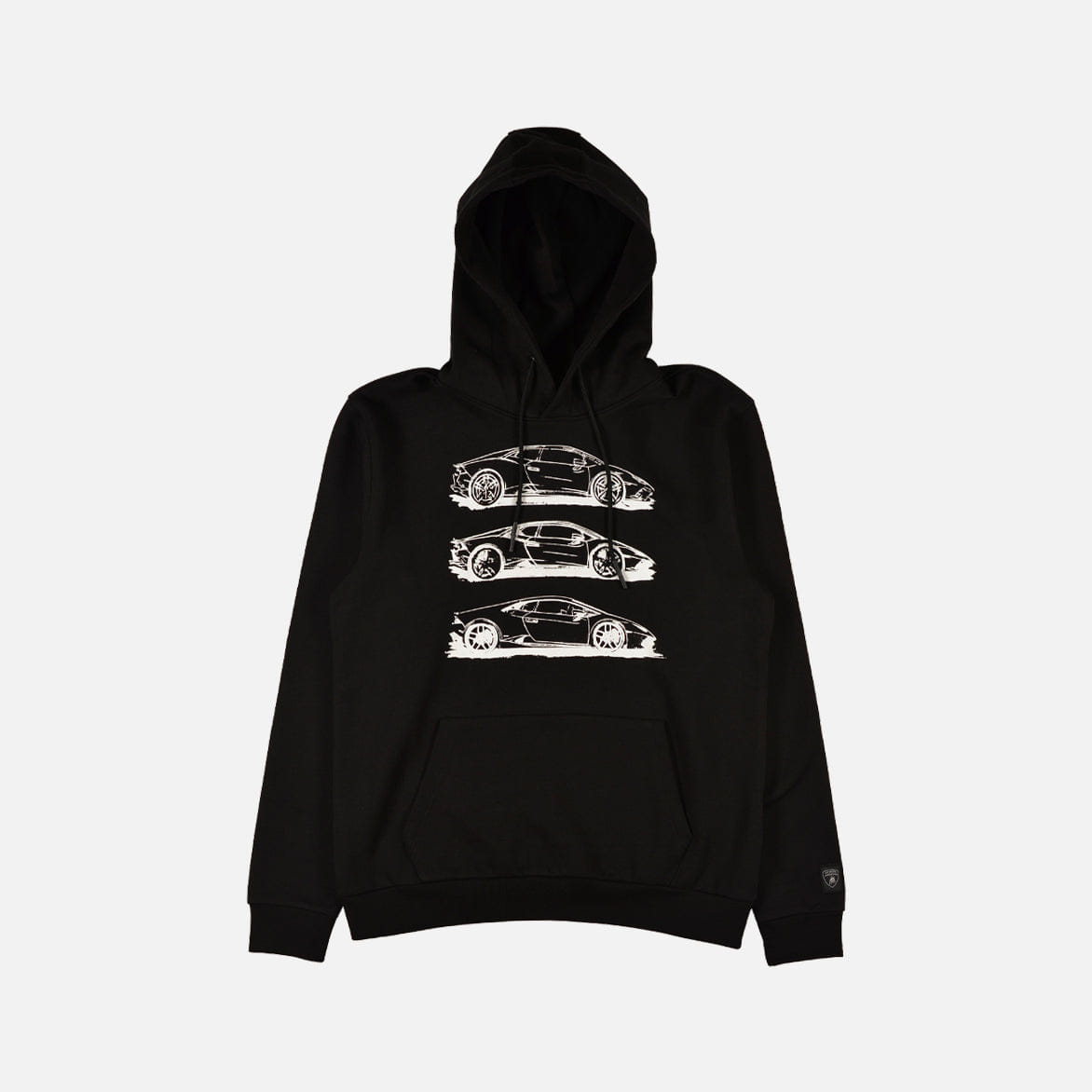 Lamborghini BLACK HURACÁN EVO RWD MULTI SKETCH HOODIE - BLACK