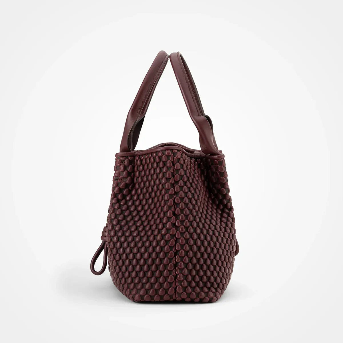 TISSA Fontaneda Surprise Shopper Nappa Bubble Bordeaux Mini Shoulder Bag in Brown