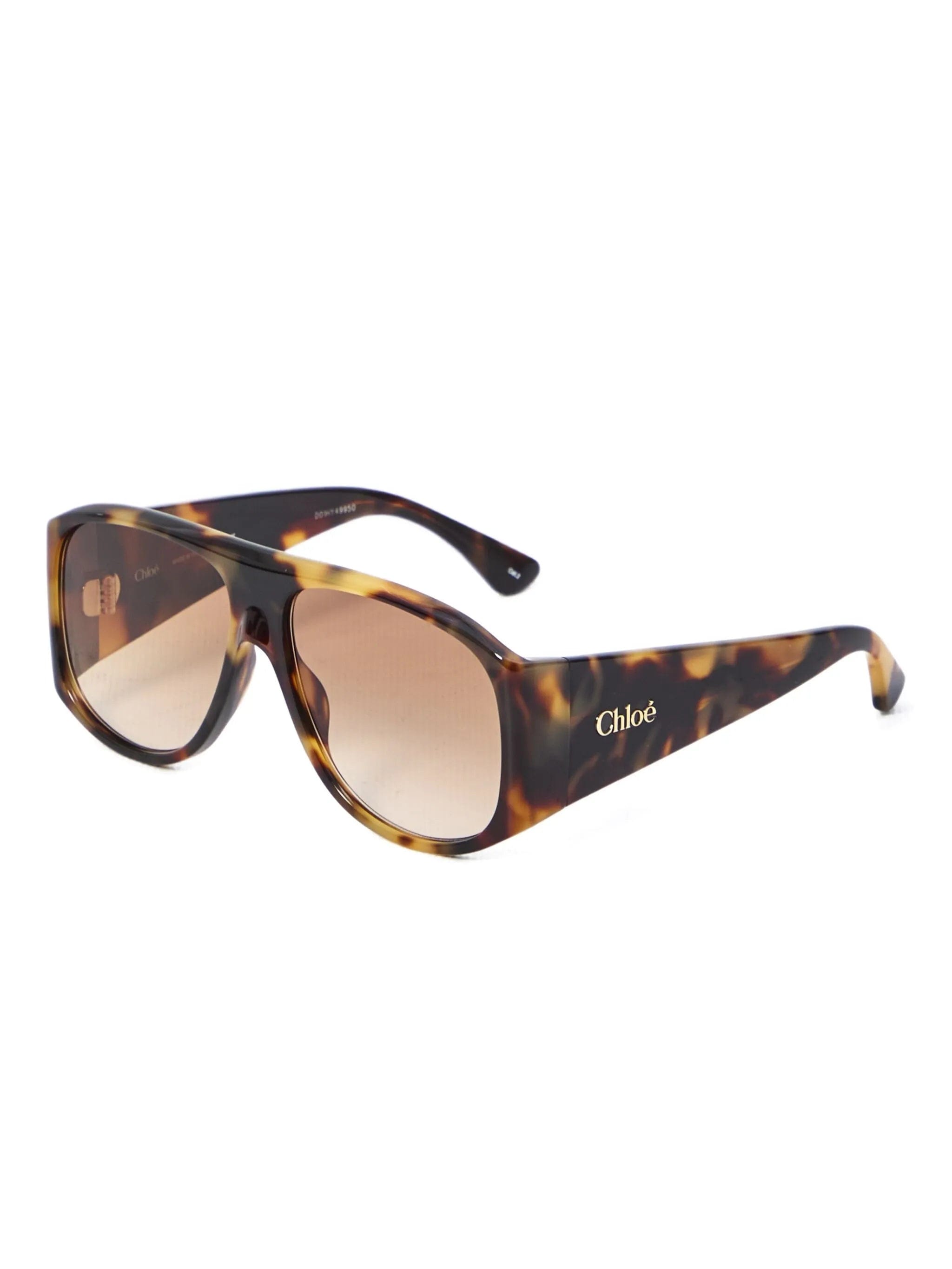 Chloé Eyewear tortoiseshell gradient sunglasses