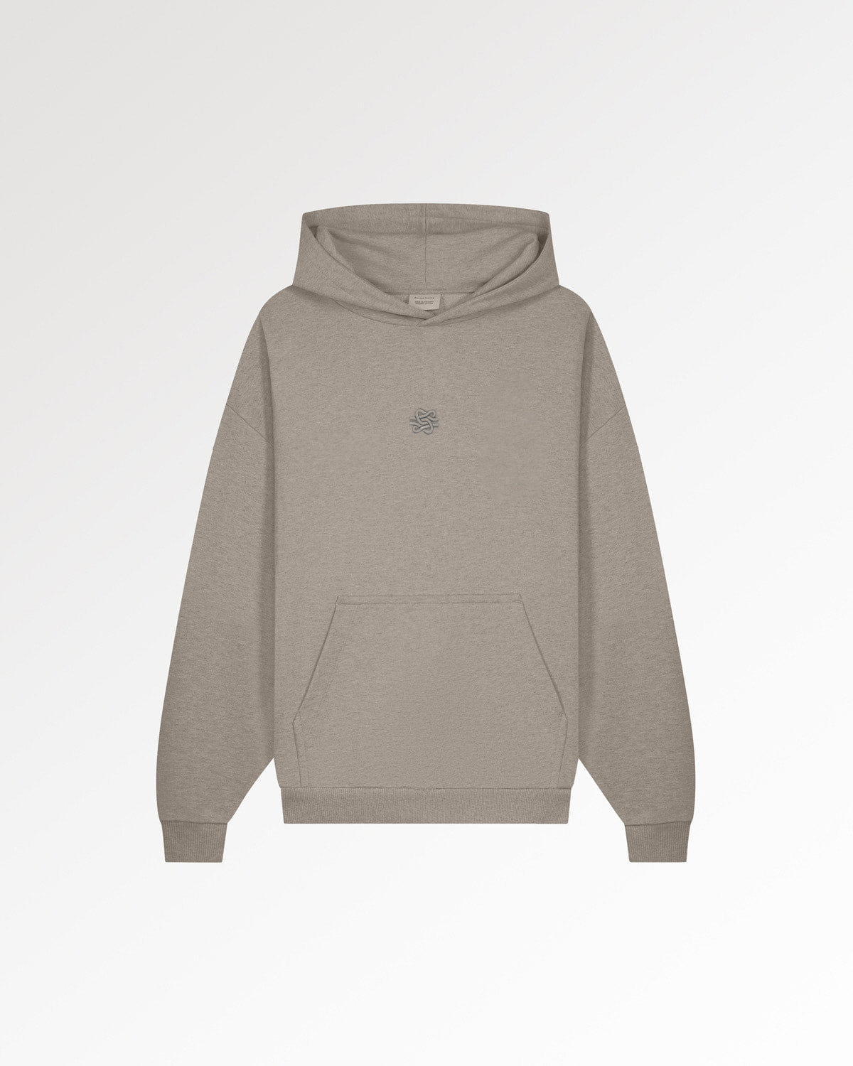 Trend Maven Hoodie Boxy Embroidered Melange Pure