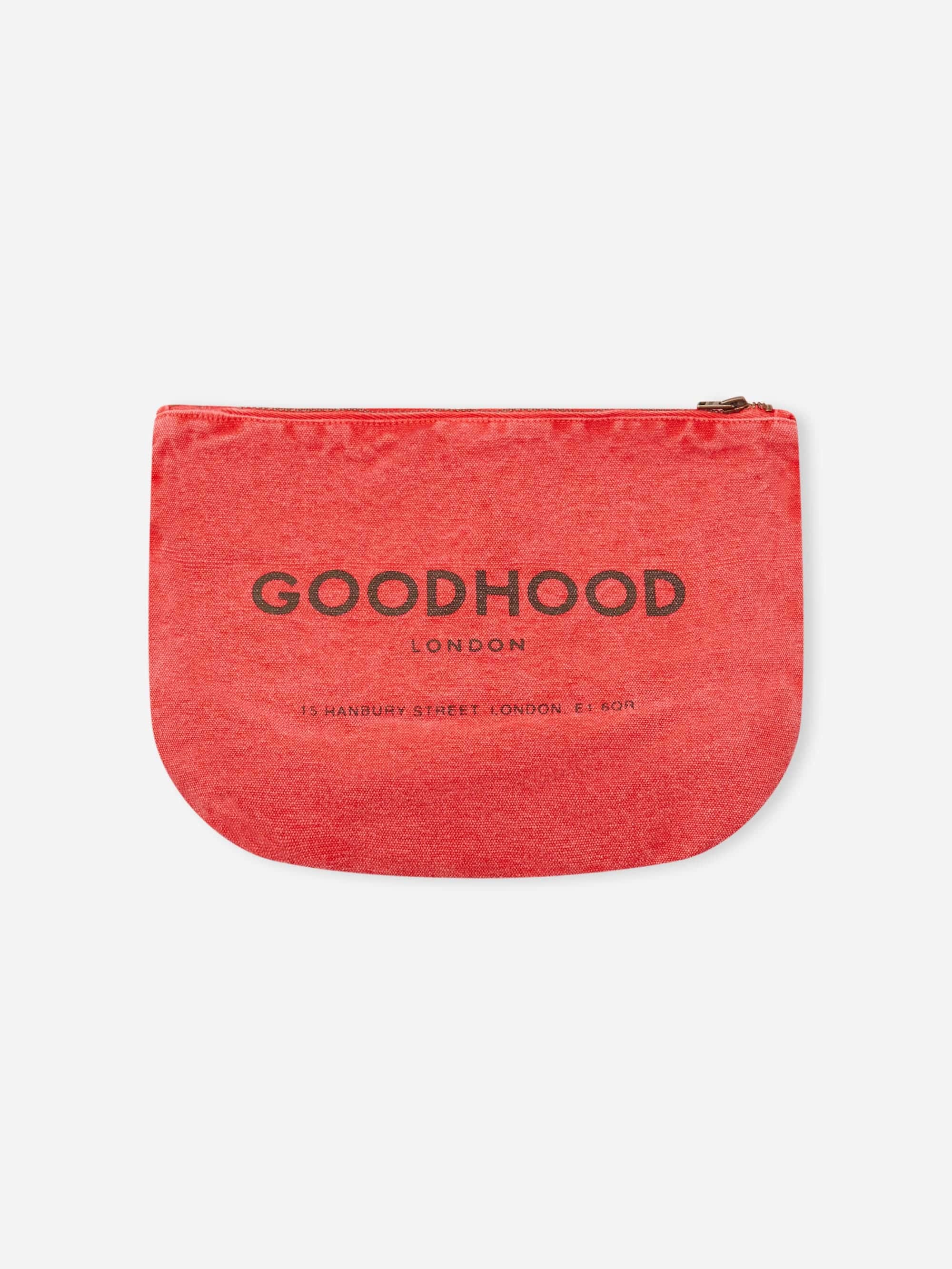 Goodhood London Zip Pouch - Warm Red