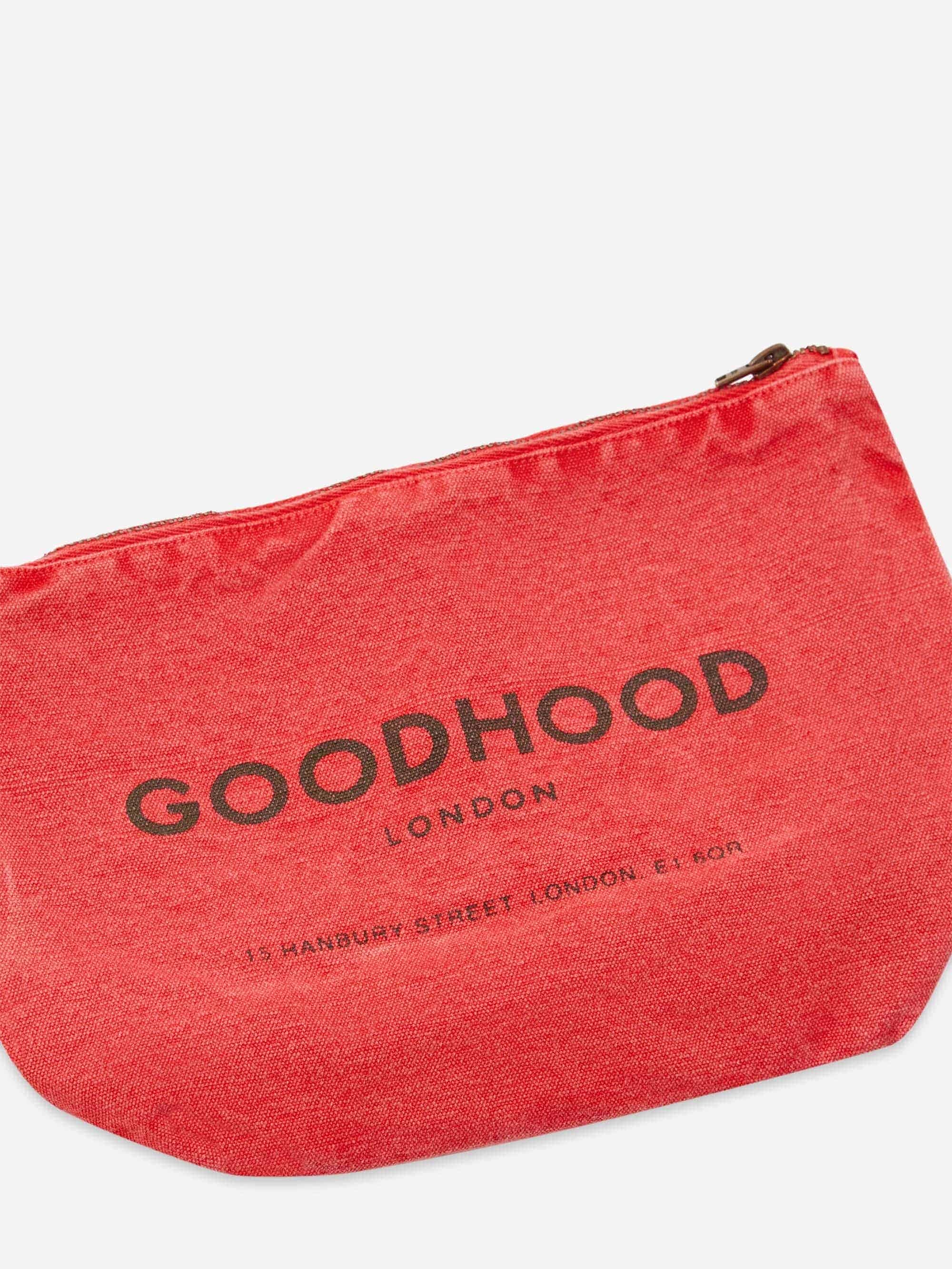Goodhood London Zip Pouch - Warm Red