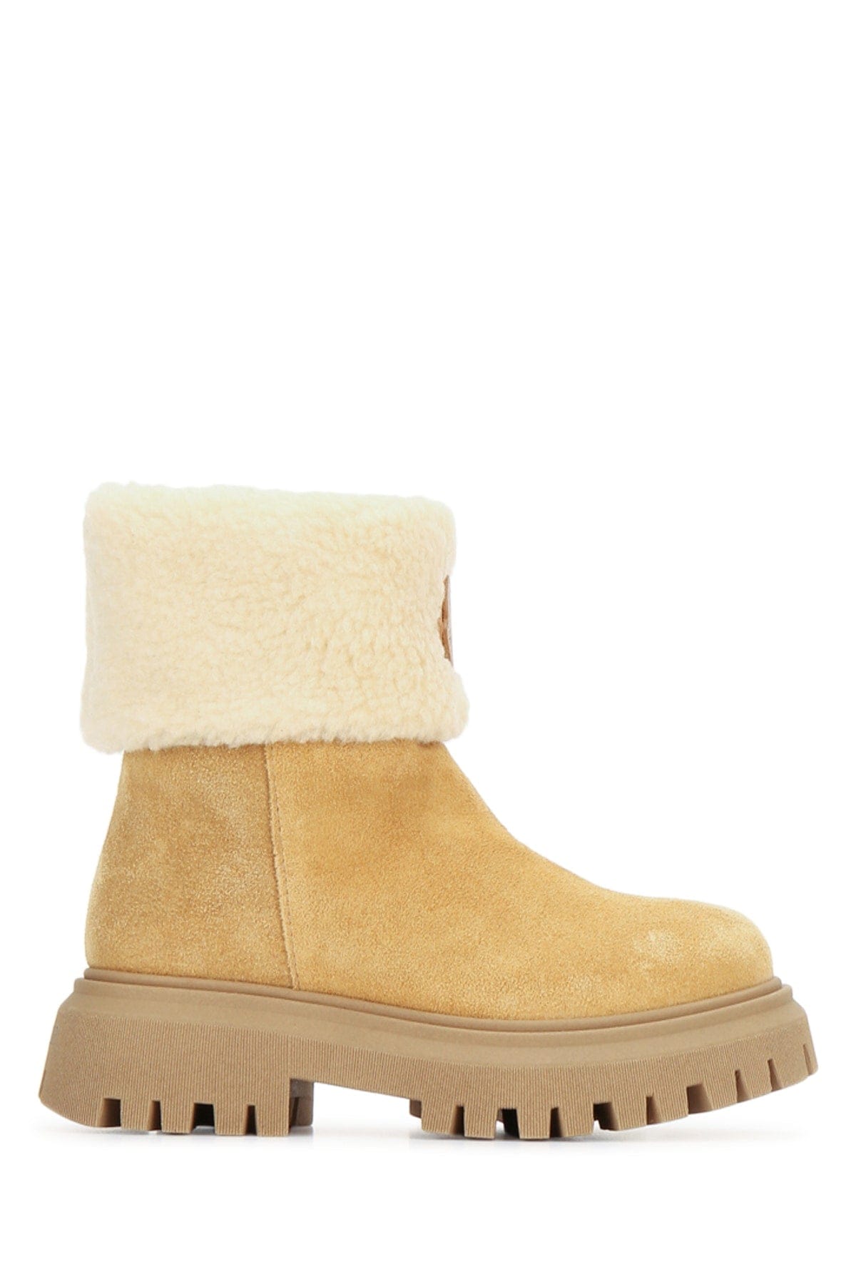 Moncler Jr Petit Aurea Boot — Camel