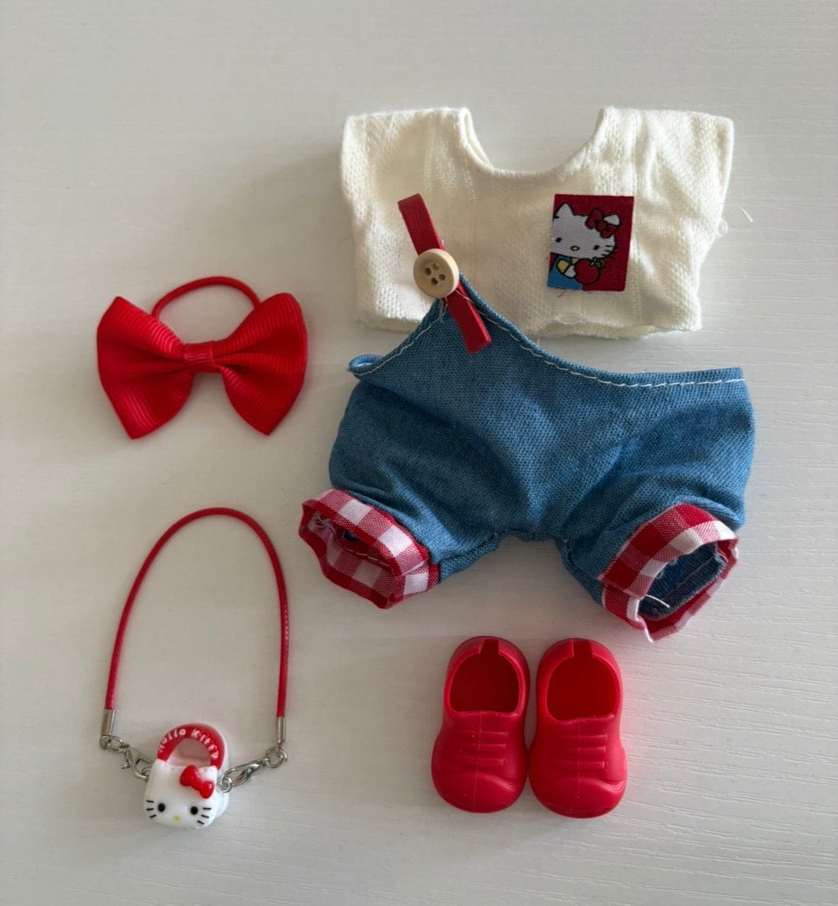 Cctlanna Hello Kitty costume - Labubu Clothes for Exciting Macaron, Have a seat, Big into Energy