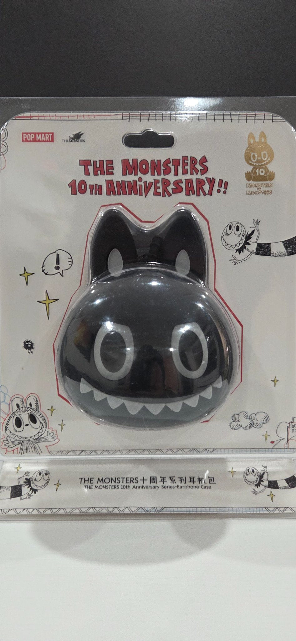 Pandaqueen 10th Anniversary Ear Phone Case - Labubu The Monsters - Pop Mart