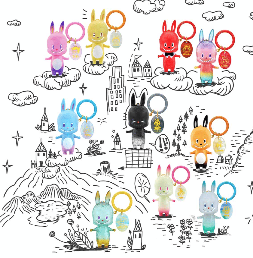 Brandonz Labubu 10th Anniversary Blind Box Series Figures THE MONSTERS keychain by POP MART