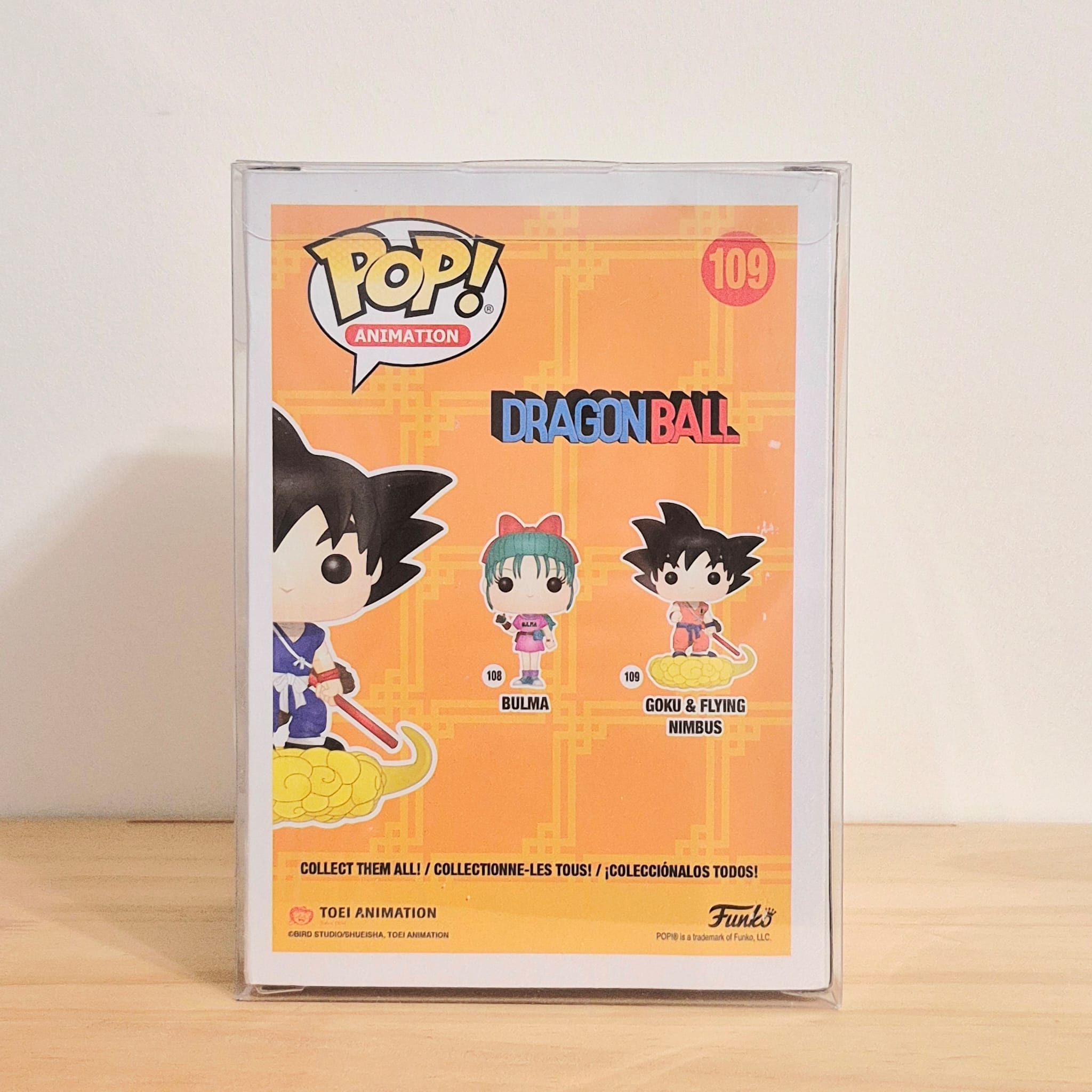 Jezzstah17 #109 Goku & Flying Nimbus (Chrome Variant)(Funimation 25th Anniversary Exclusive) - Dragonball Funko Pop! Animation
