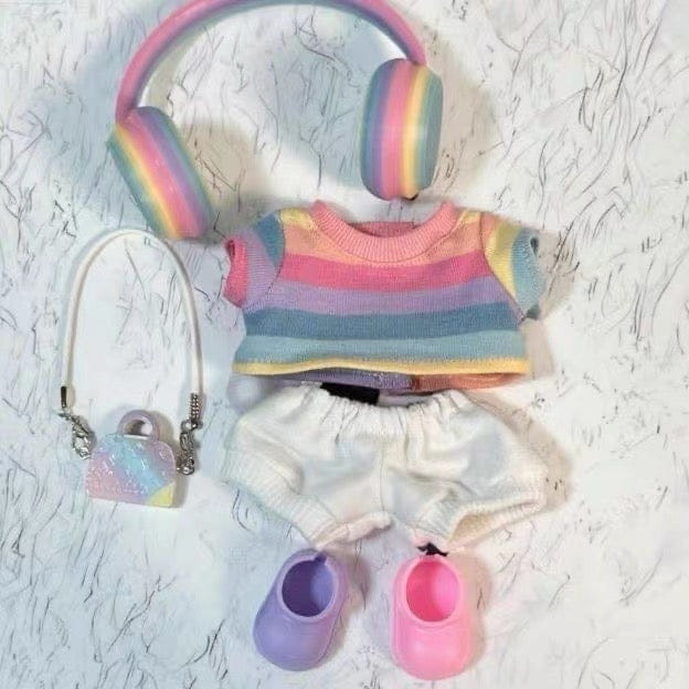 Siubigar Labubu 1.0 - 3.0 Colourful Headphone Outfit Set