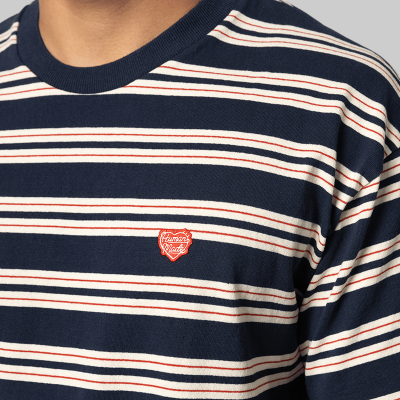Human Made Striped T - Shirt - Navy