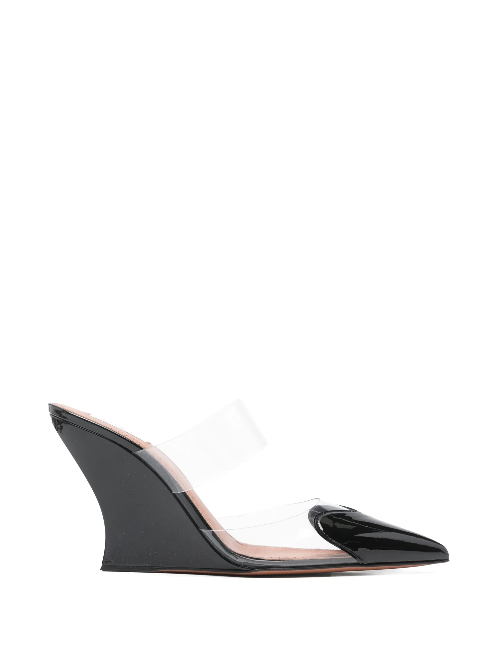 Alaïa Le Coeur heart - motif wedge mules