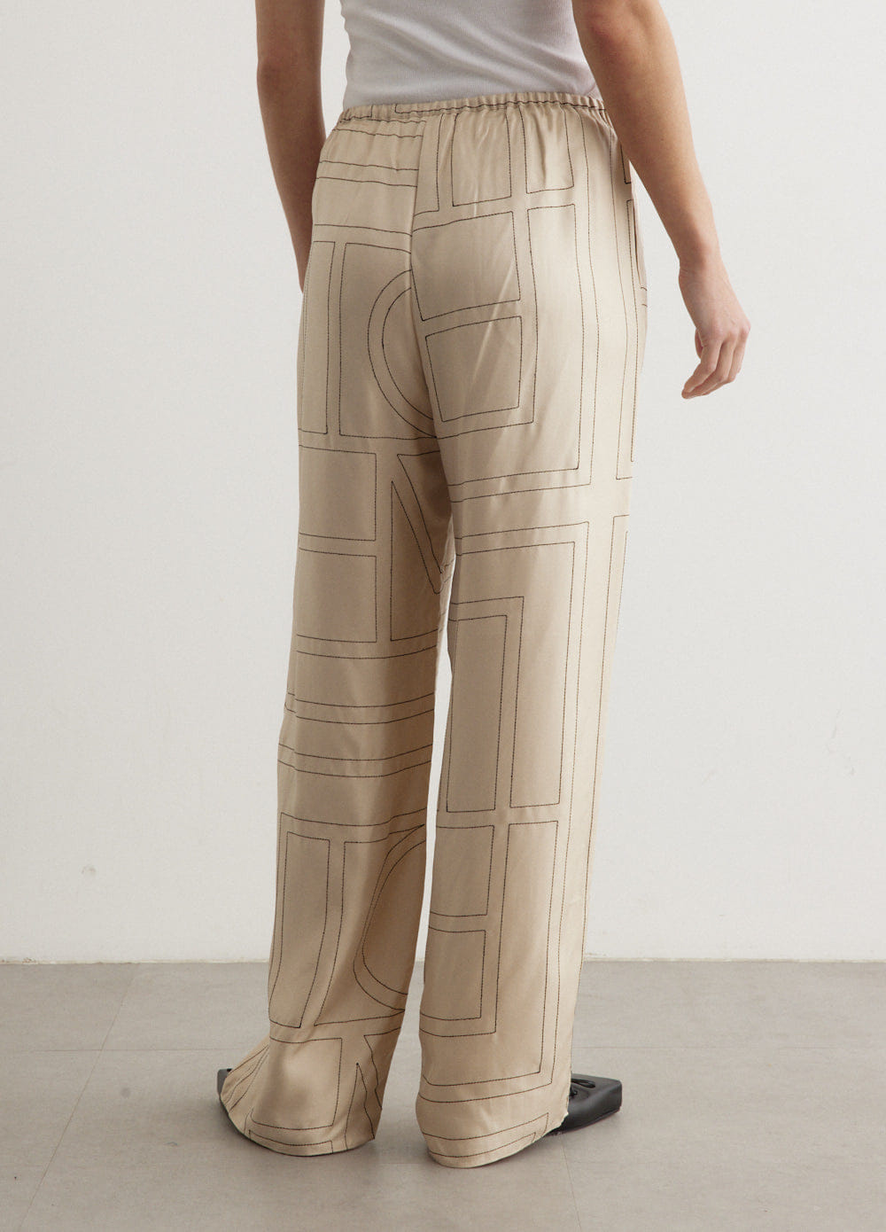 Toteme Monogram Silk Pyjama Pants
