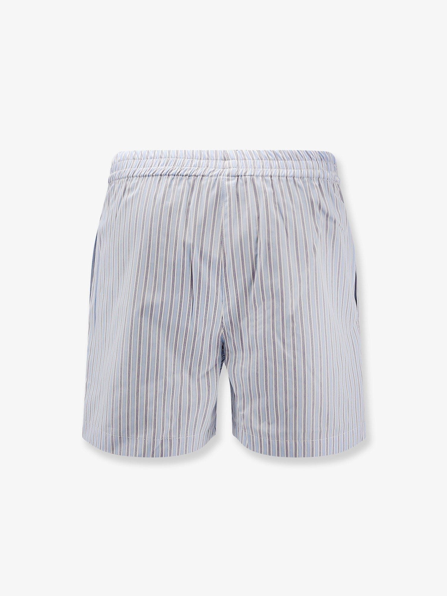 THE Attico Striped cotton shorts