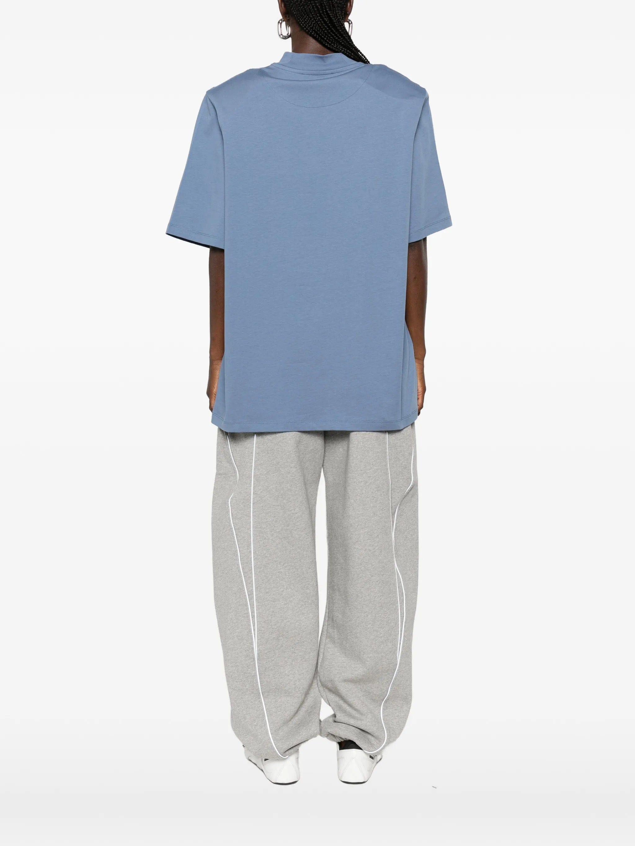 The Attico logo - print high - neck T - shirt