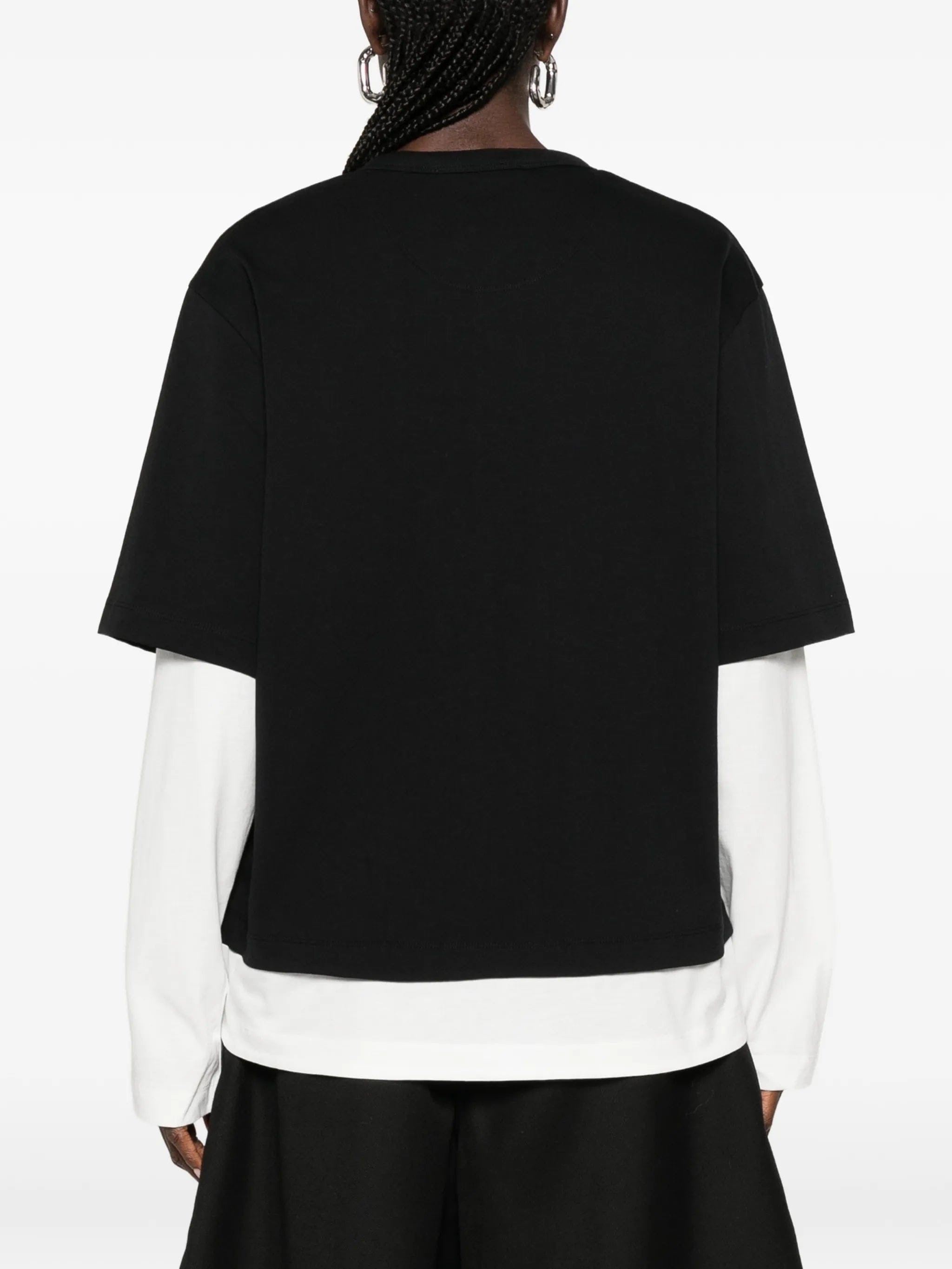 The Attico double - layered asymmetric T - shirt