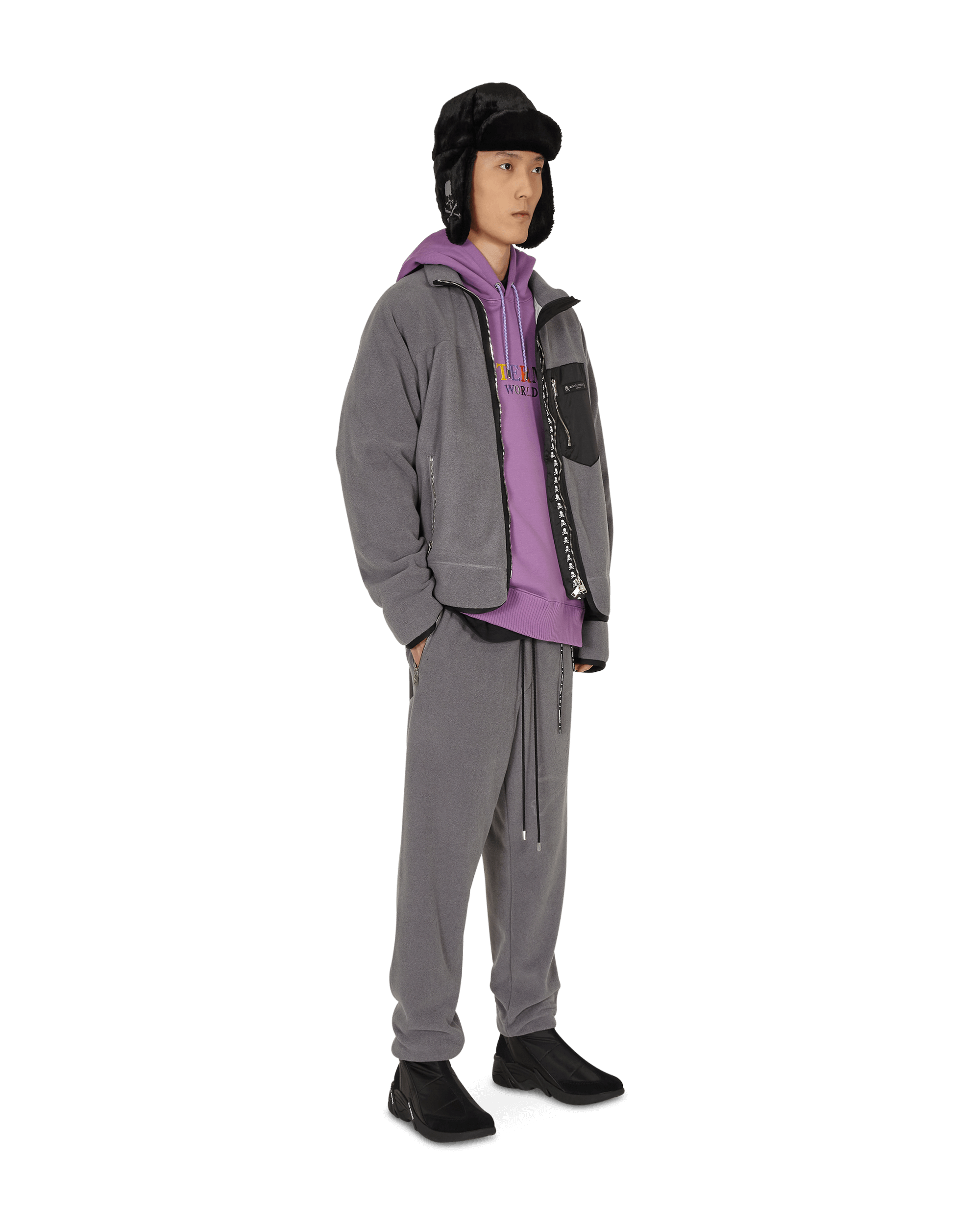 Mastermind World Logo Hooded Sweatshirt Purple