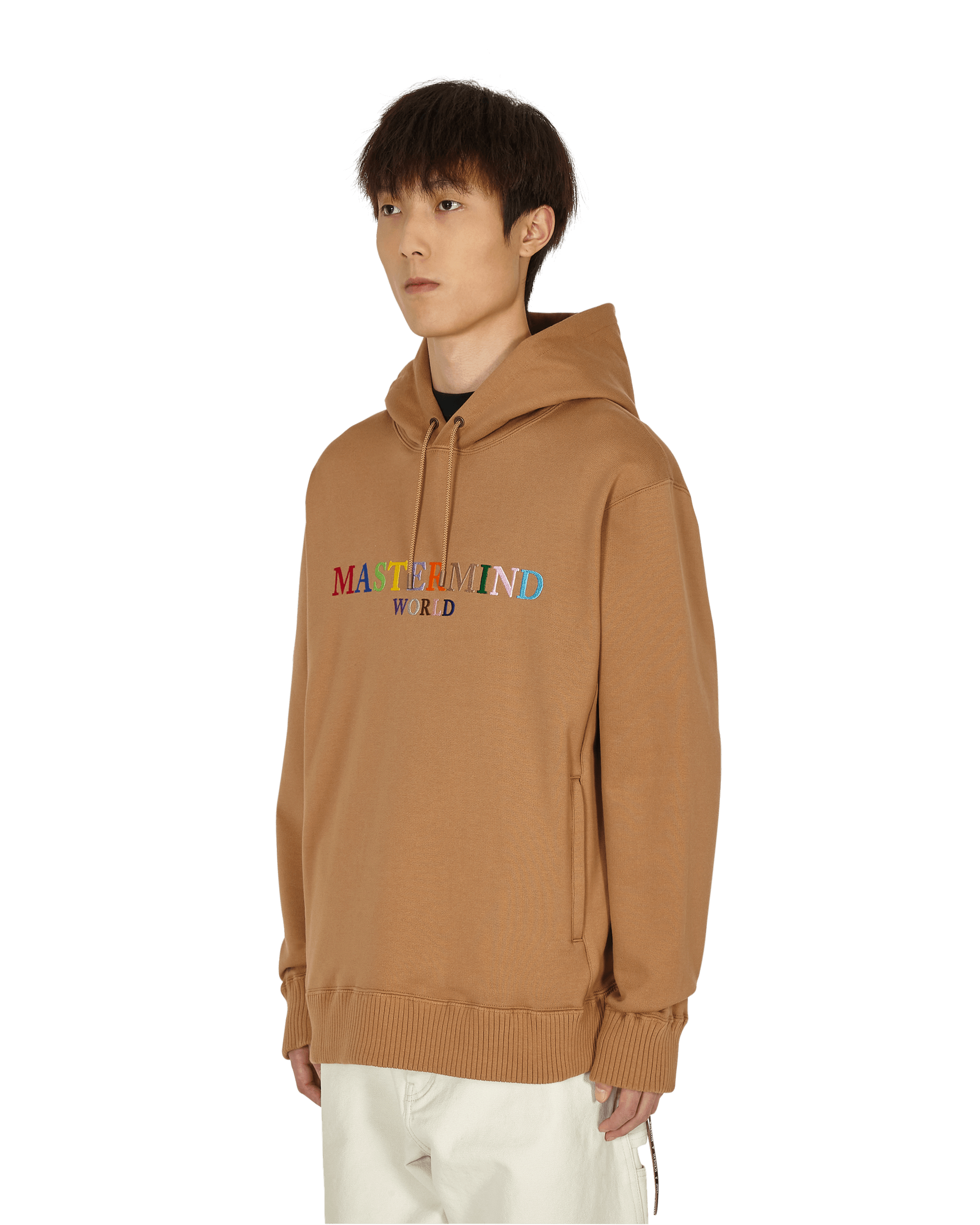 Mastermind World Logo Hooded Sweatshirt Brown