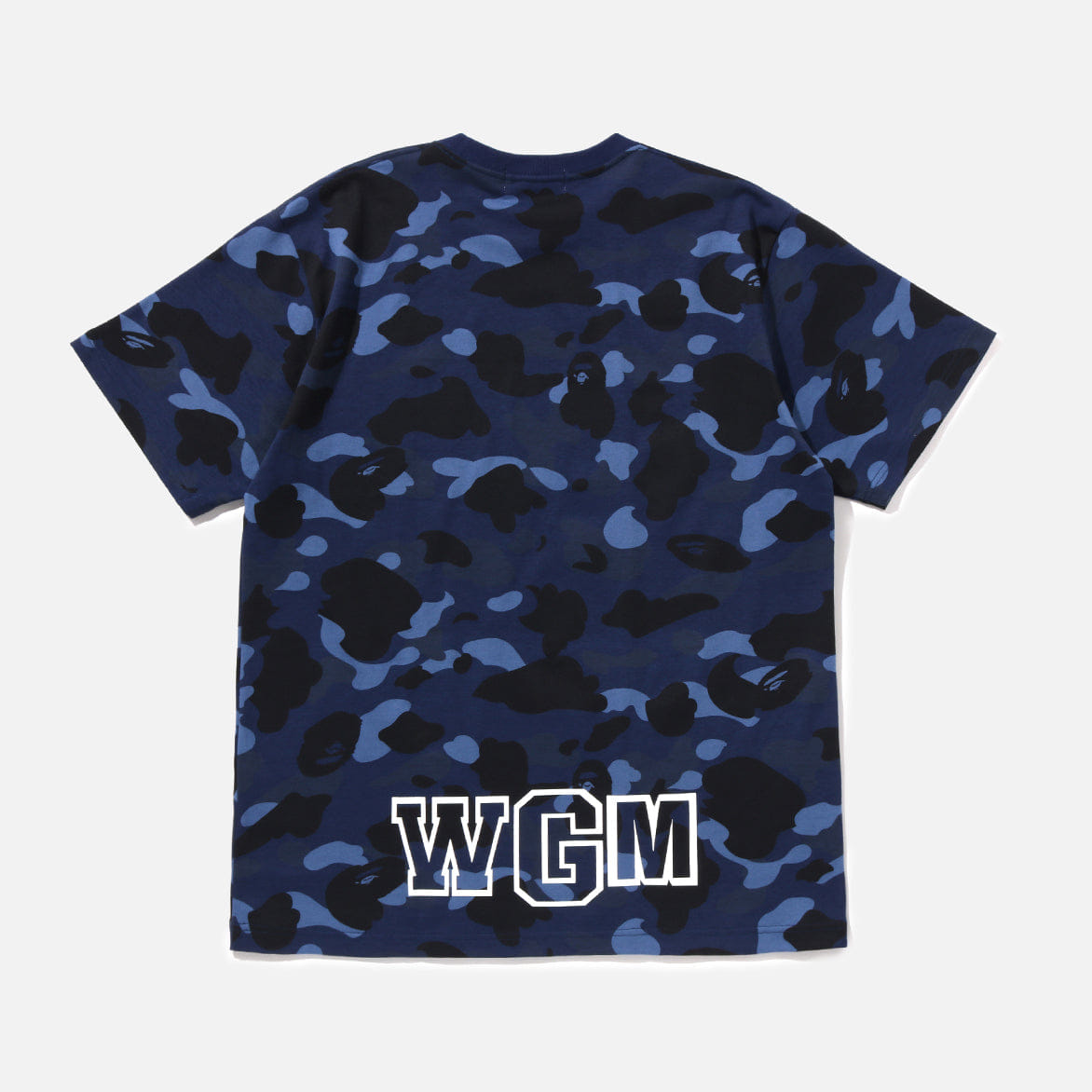 A Bathing APE COLOR CAMO SHARK T-Shirt - NAVY
