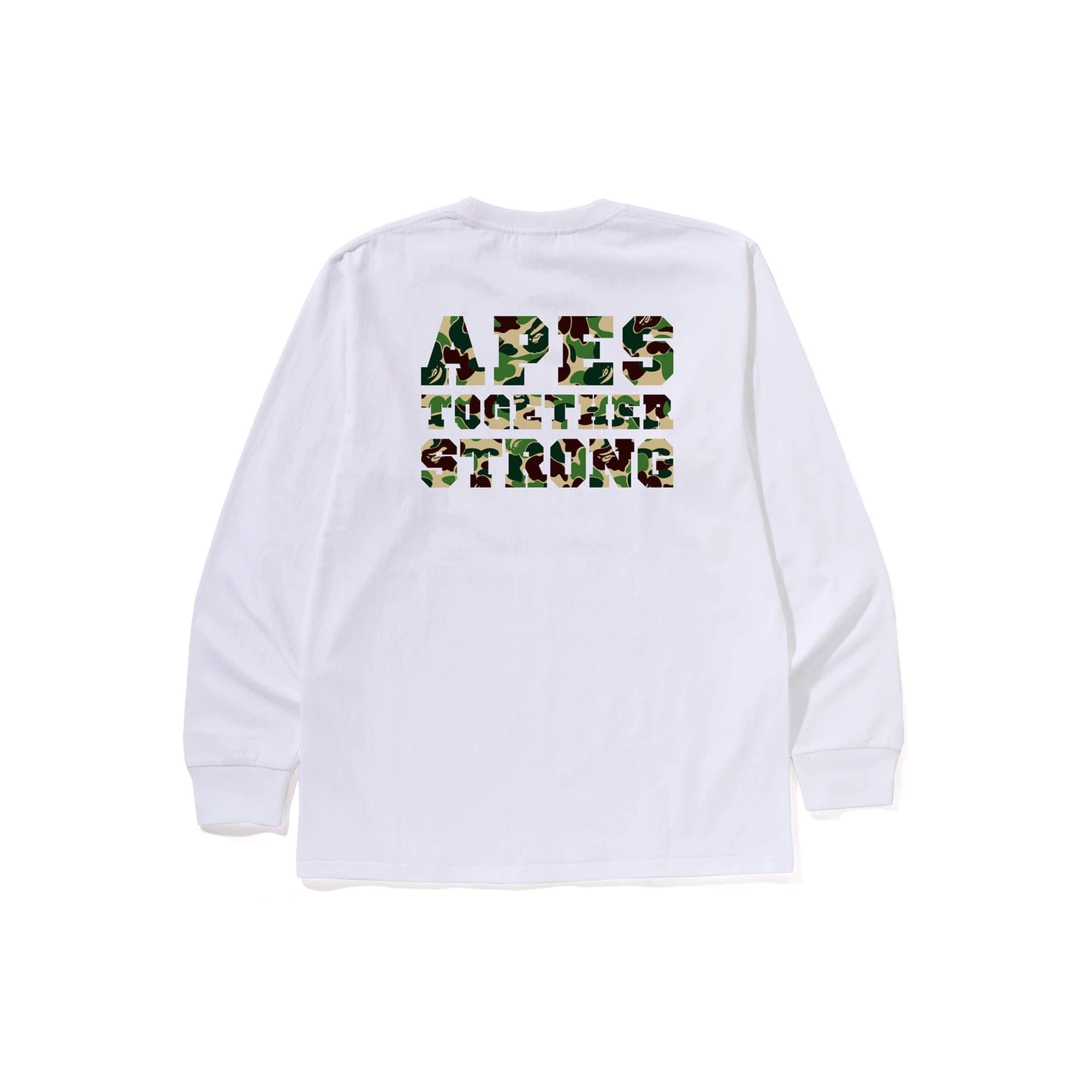 A Bathing Ape BAPE ABC Camo College ATS LS T-Shirt White / Green (2026)