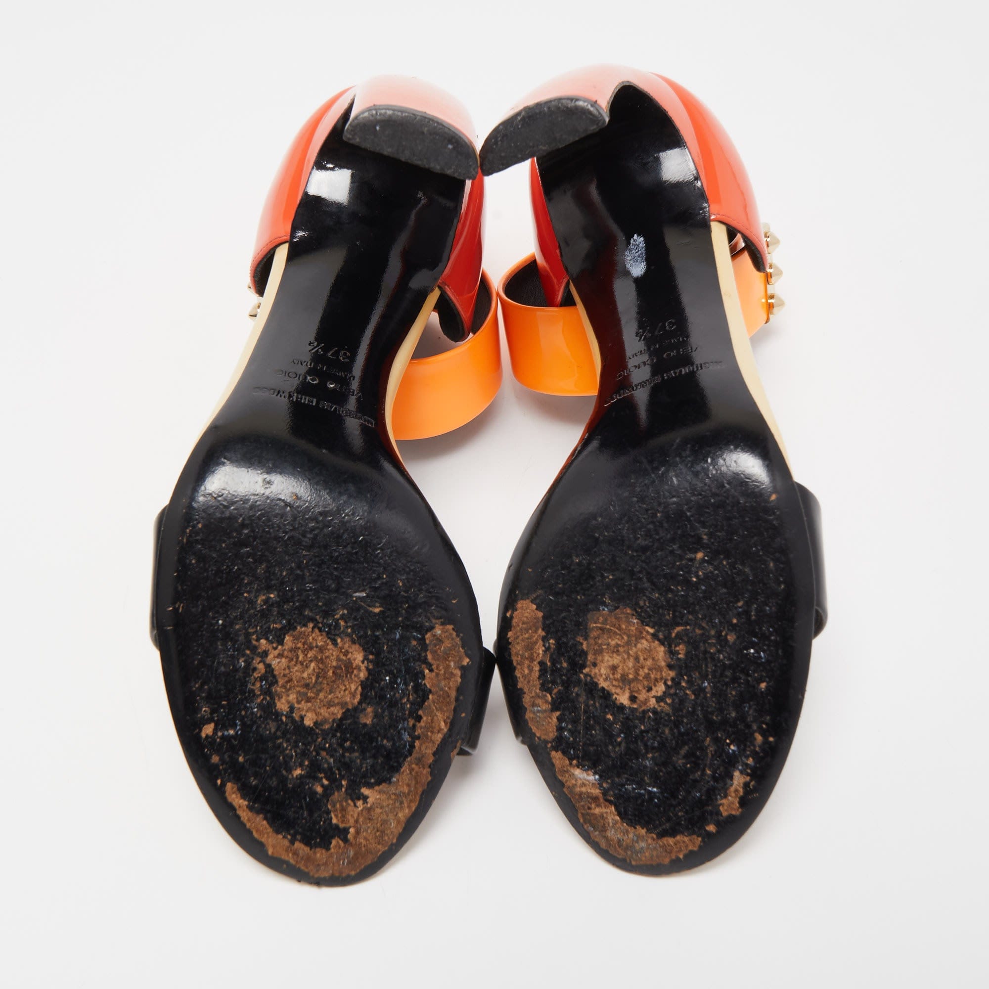 Nicholas Kirkwood Multicolor Patent Leather Lola Pearl Ankle - Strap Sandals