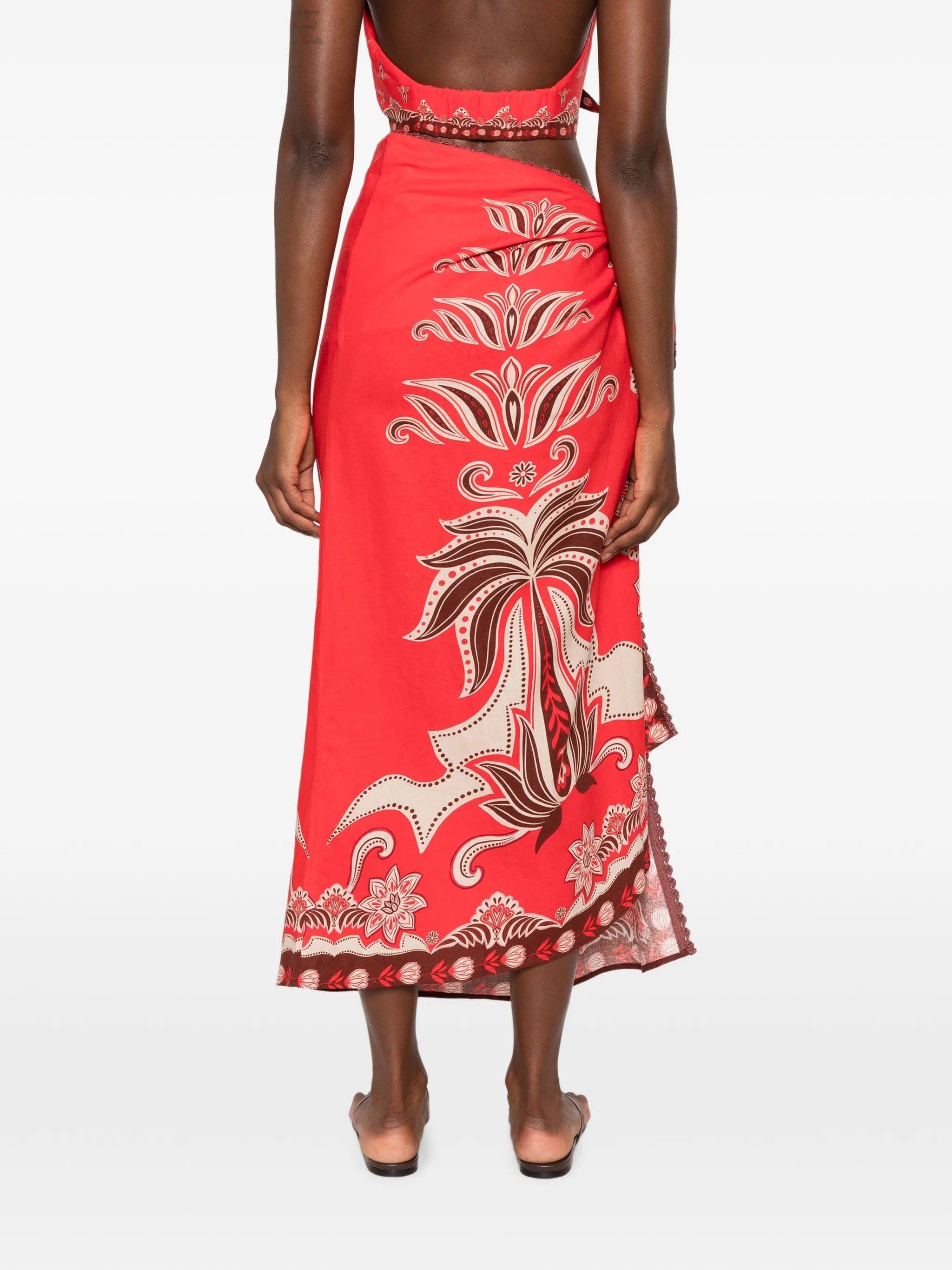 FARM Rio Ainika floral - print maxi skirt