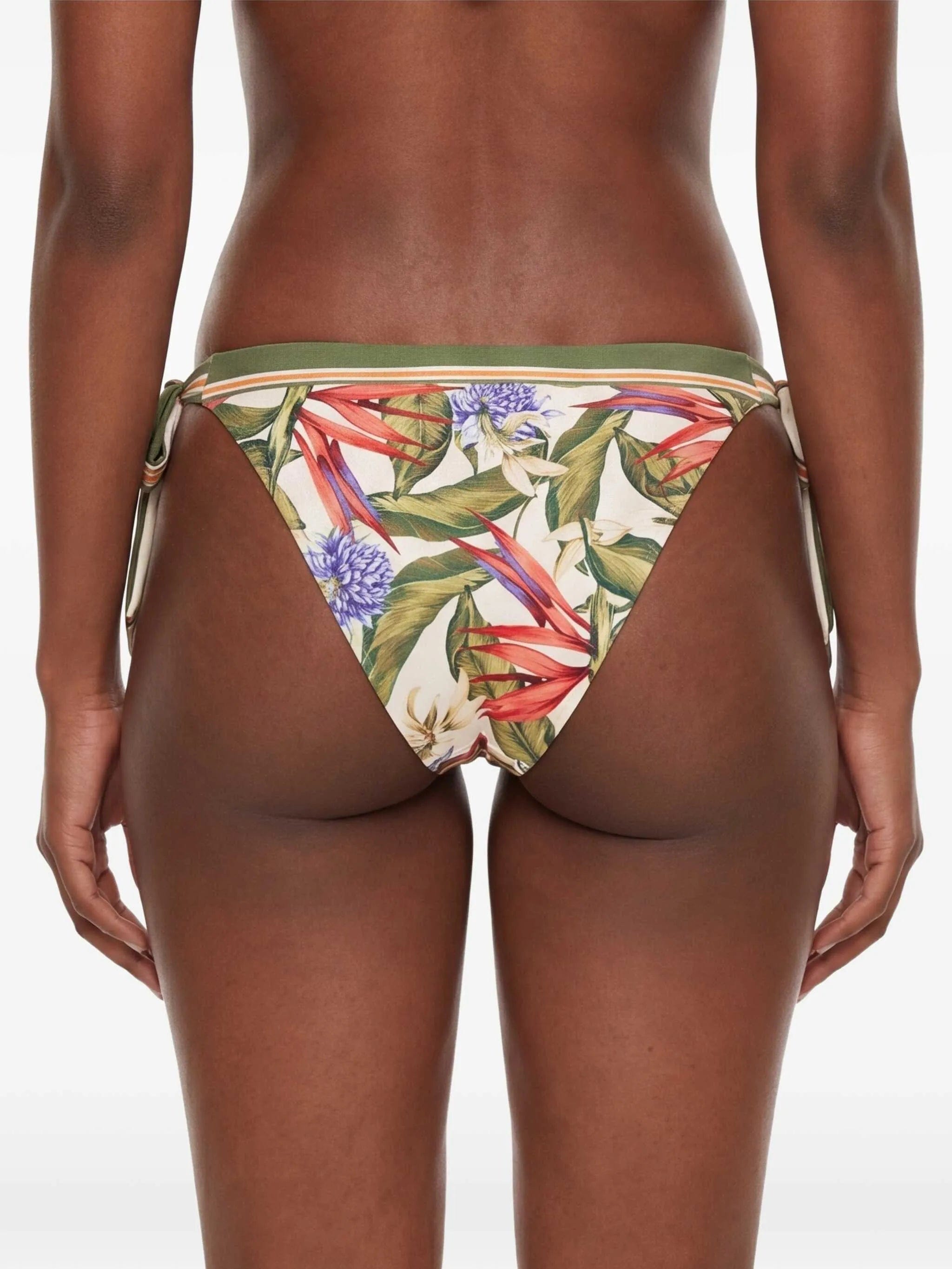 FARM Rio Strilitzia floral - print side - tie bikini bottoms