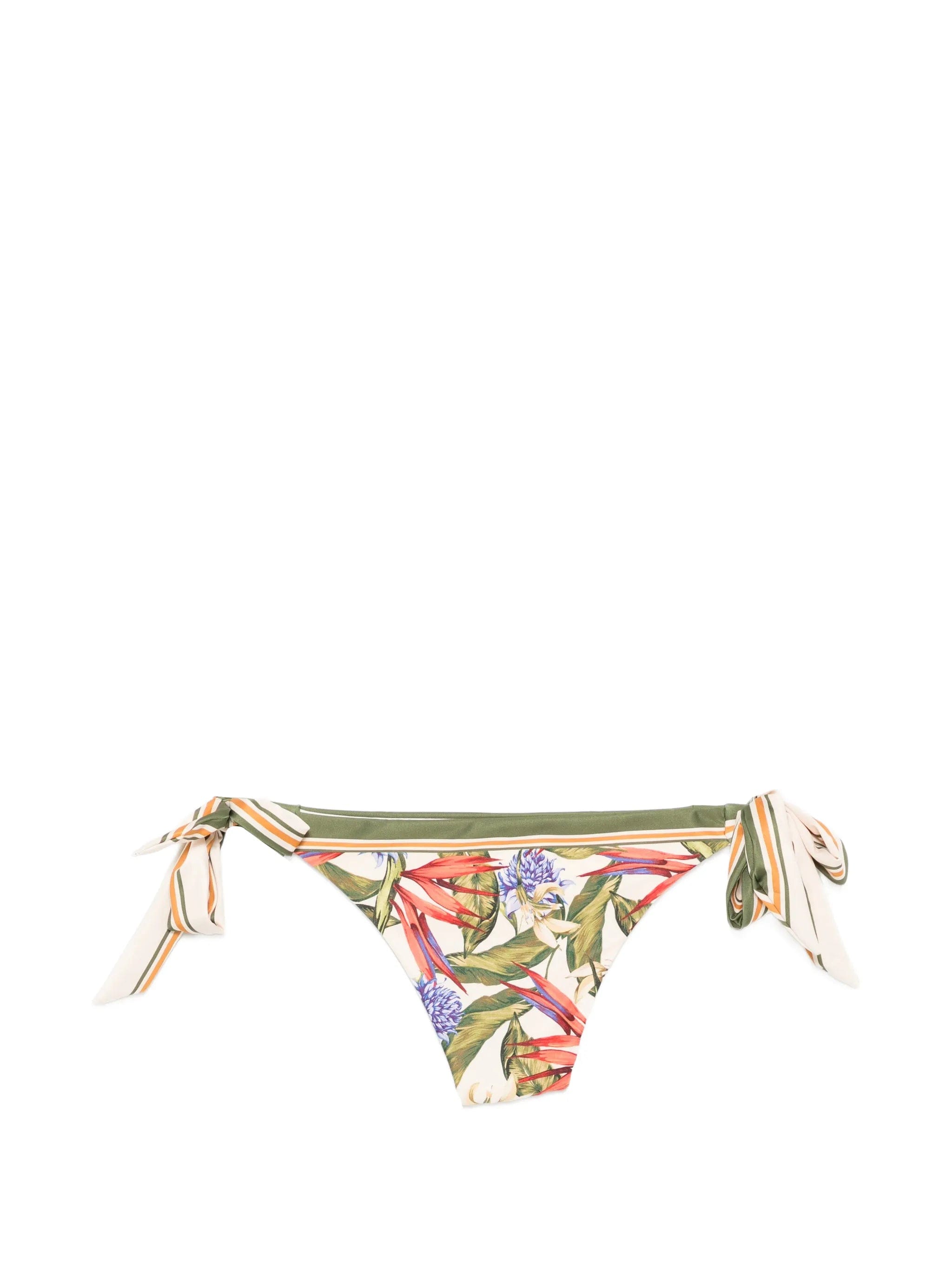 FARM Rio Strilitzia floral - print side - tie bikini bottoms