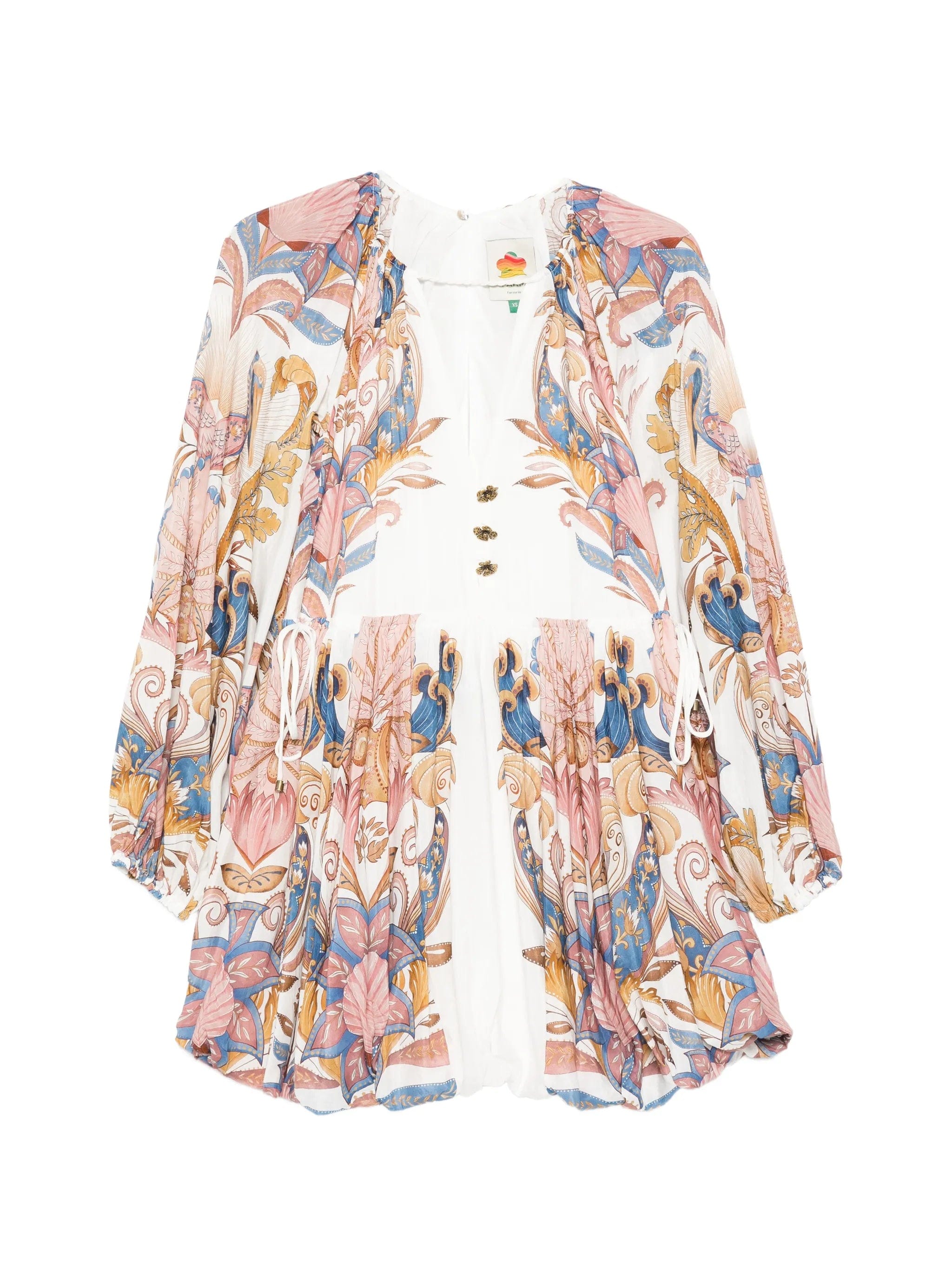 FARM Rio Sea Garden floral - print mini dress