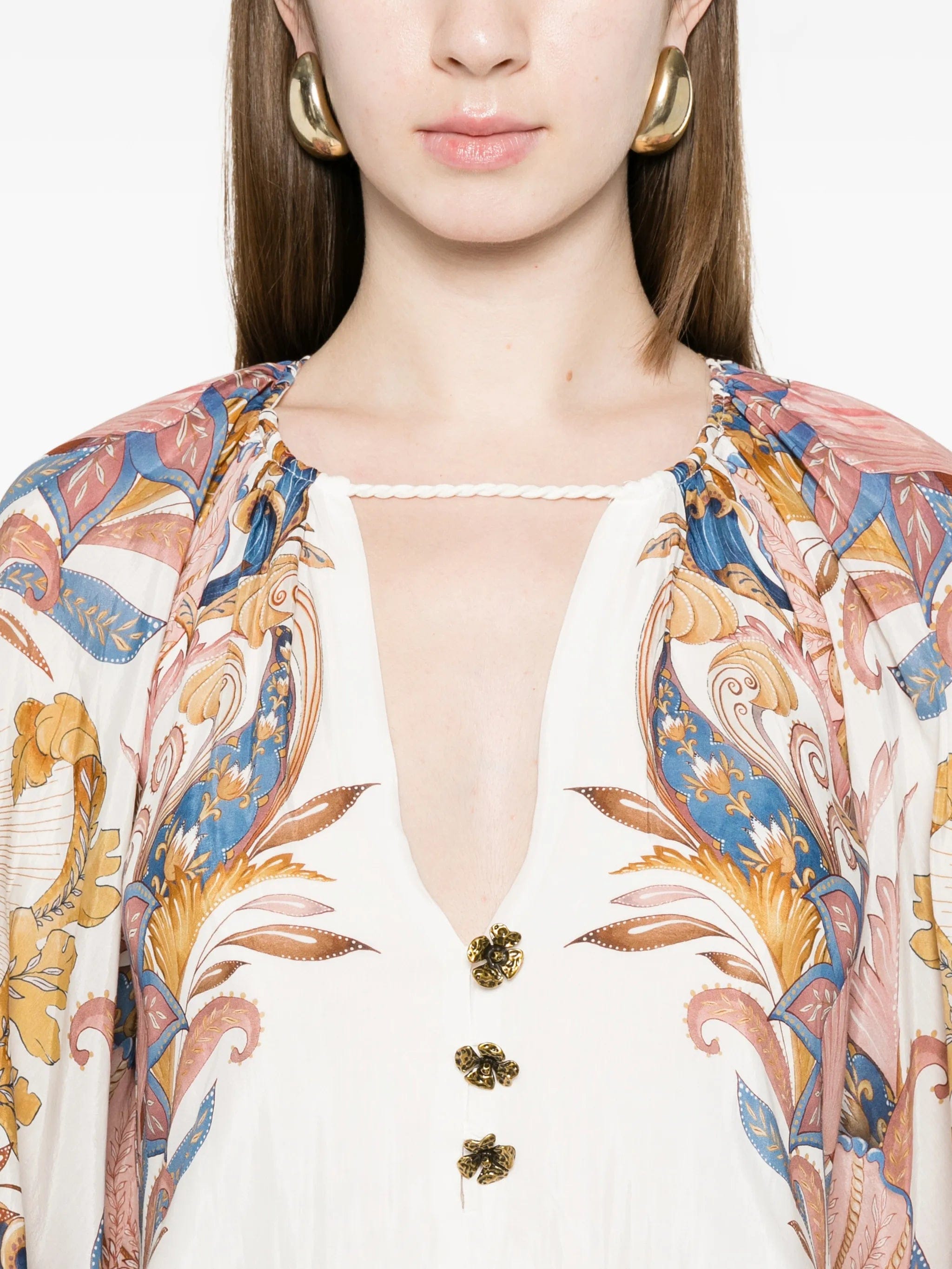 FARM Rio Sea Garden floral - print mini dress