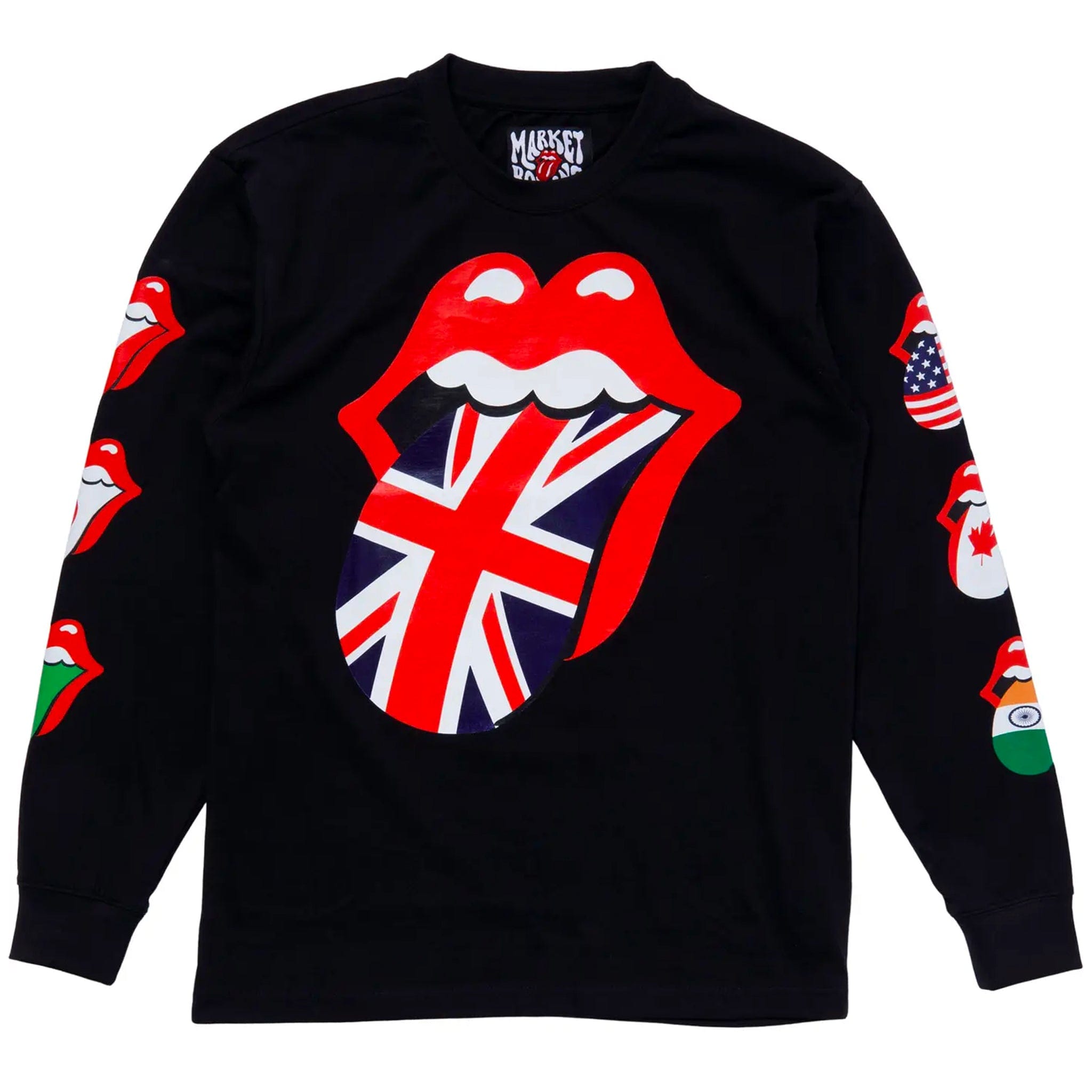 Market ROLLING STONES WORLD FLAG LS T-Shirt