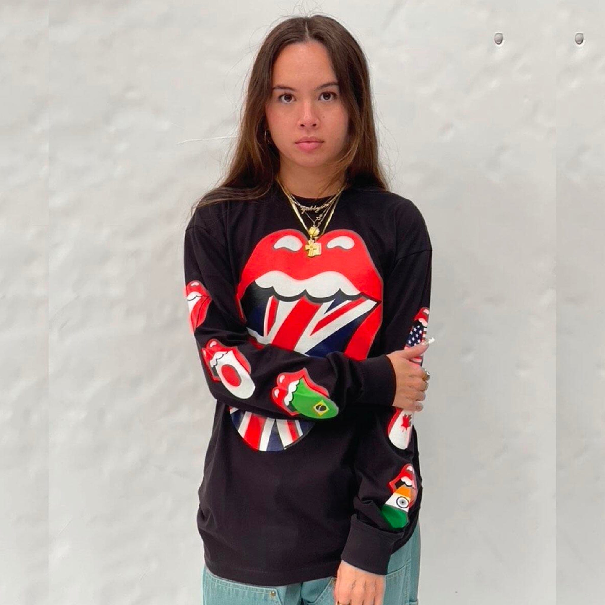 Market ROLLING STONES WORLD FLAG LS T-Shirt