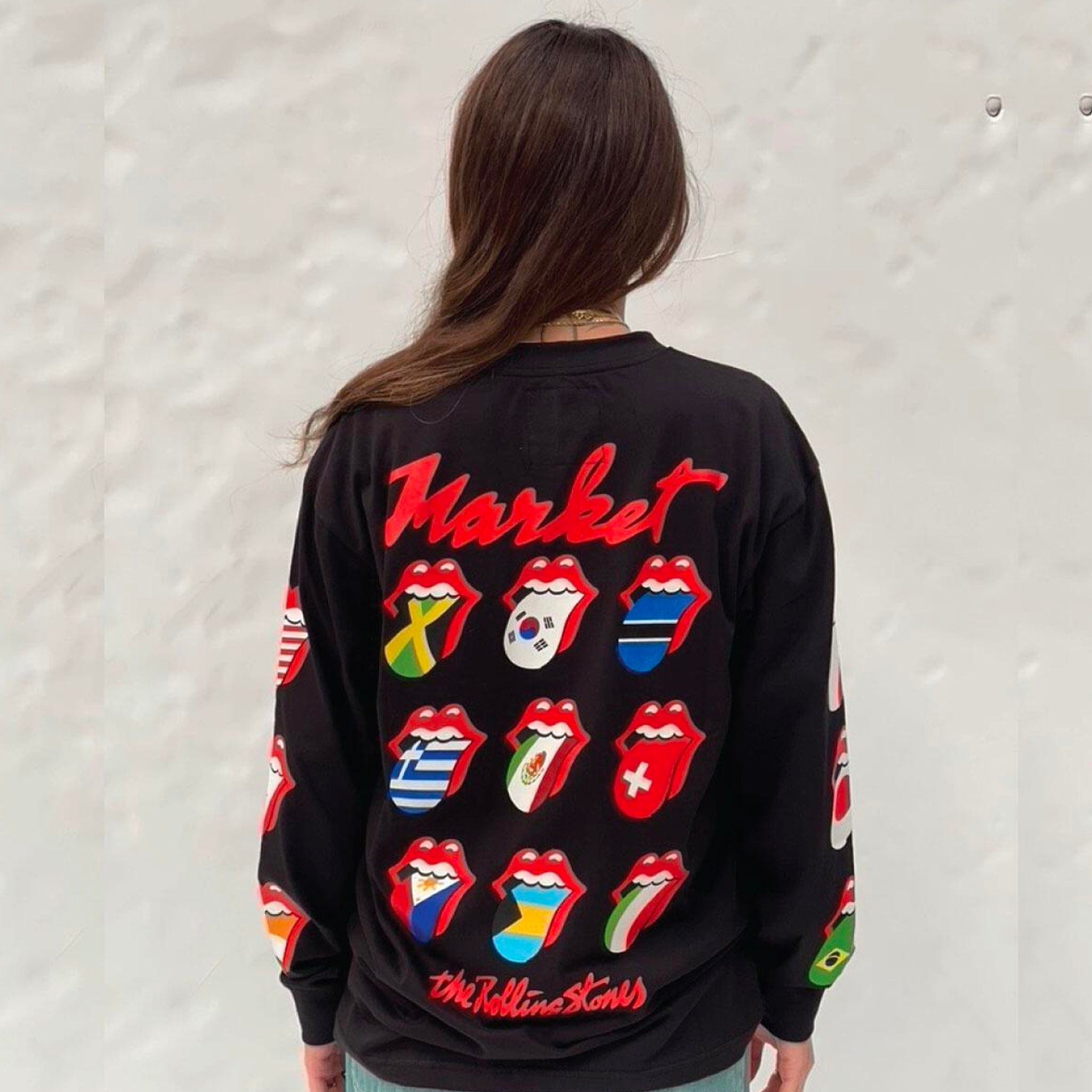 Market ROLLING STONES WORLD FLAG LS T-Shirt
