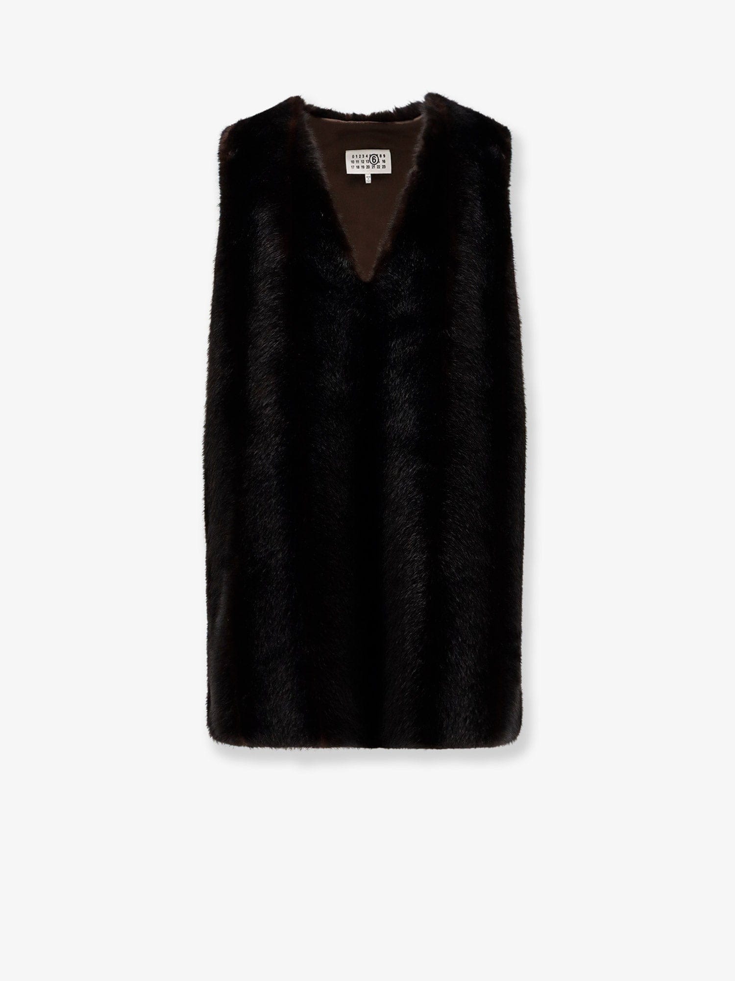 MM6 Maison Margiela Faux shearling short dress
