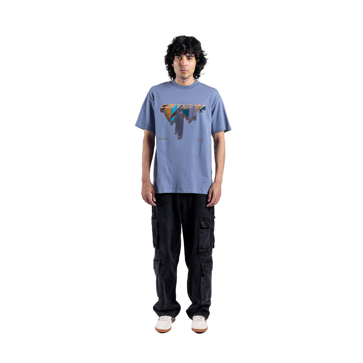 Carhartt WIP WIP Diagram Script T - Shirt Bay Blue