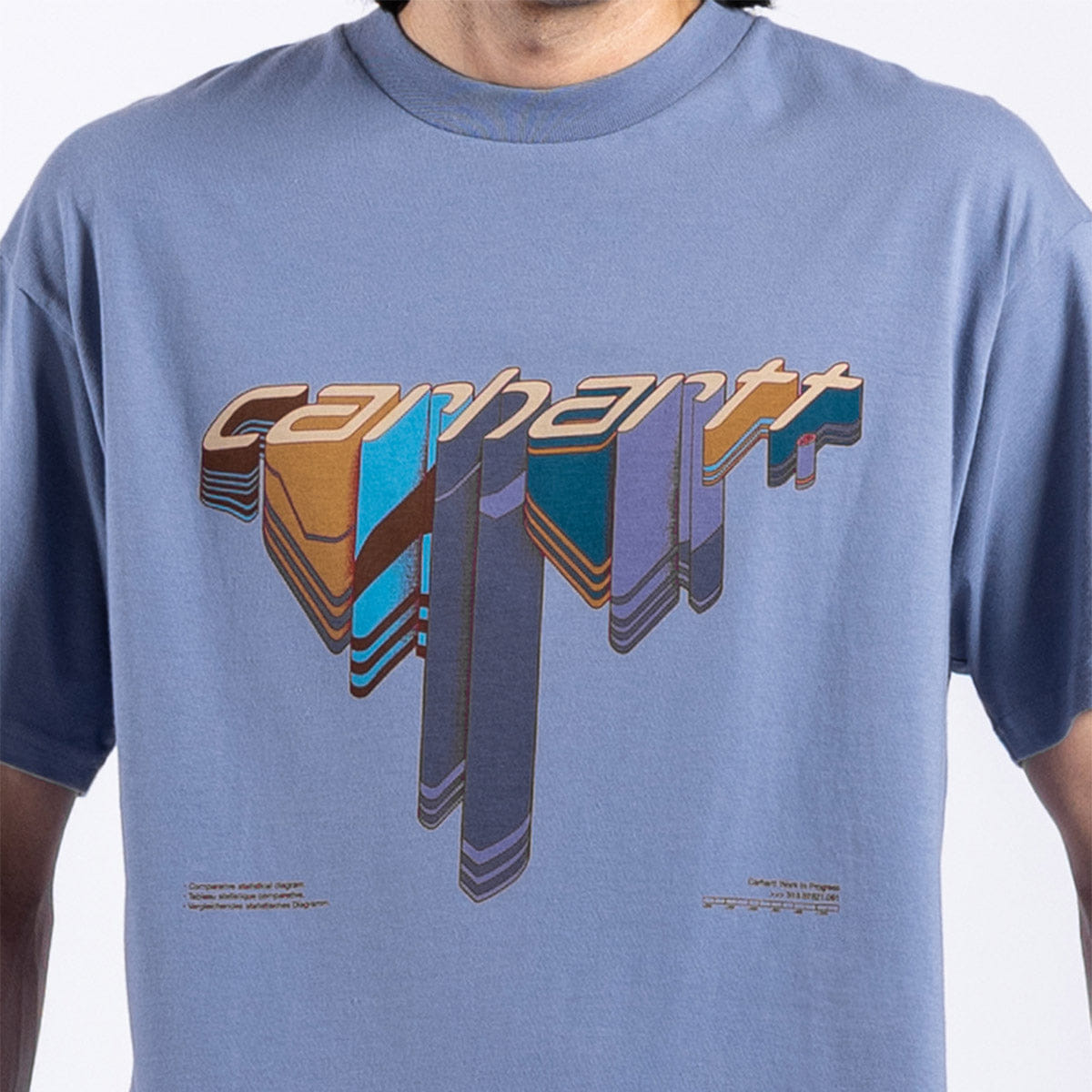 Carhartt WIP WIP Diagram Script T - Shirt Bay Blue