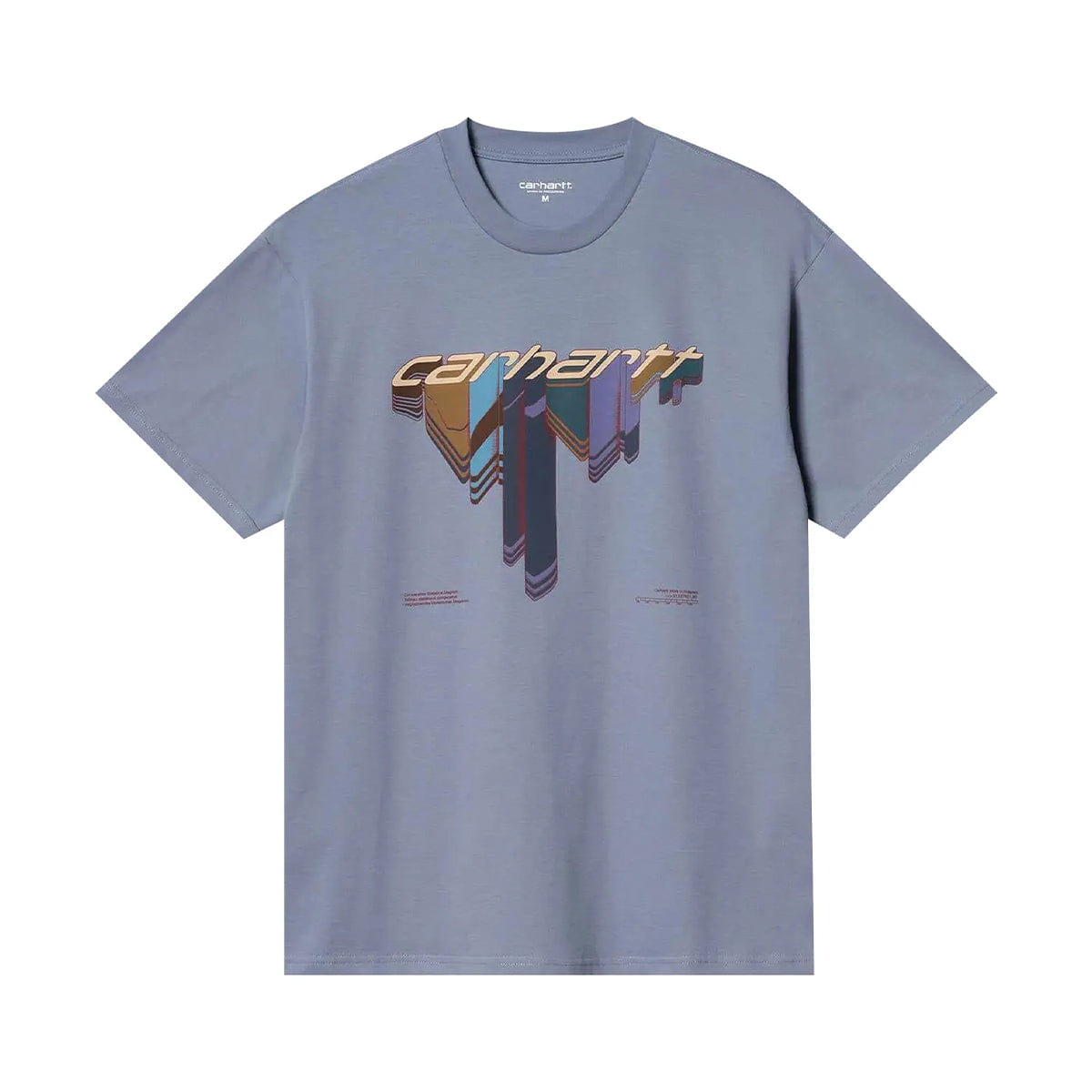 Carhartt WIP WIP Diagram Script T - Shirt Bay Blue