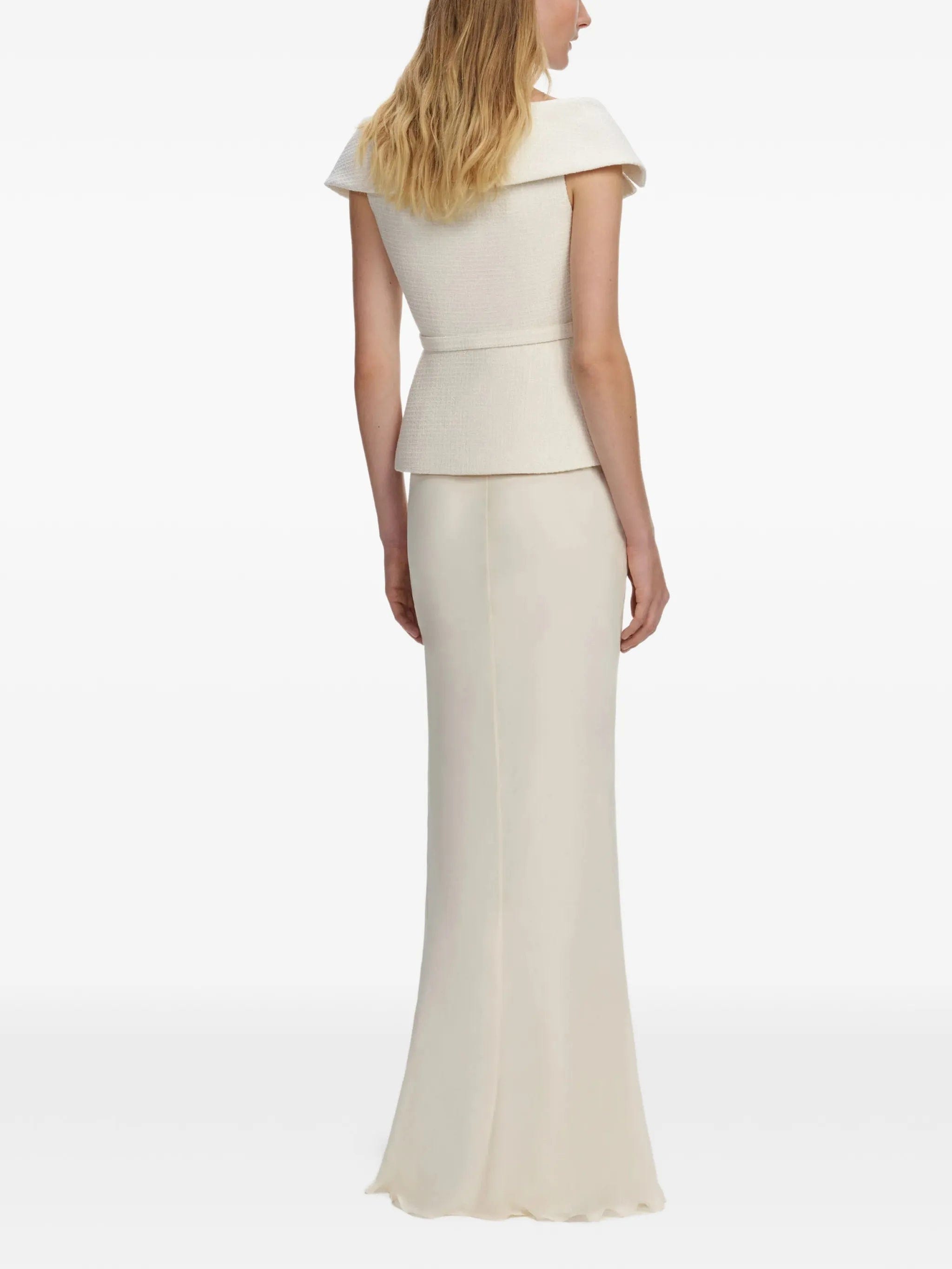 Self-Portrait embellished - belted maxi dress