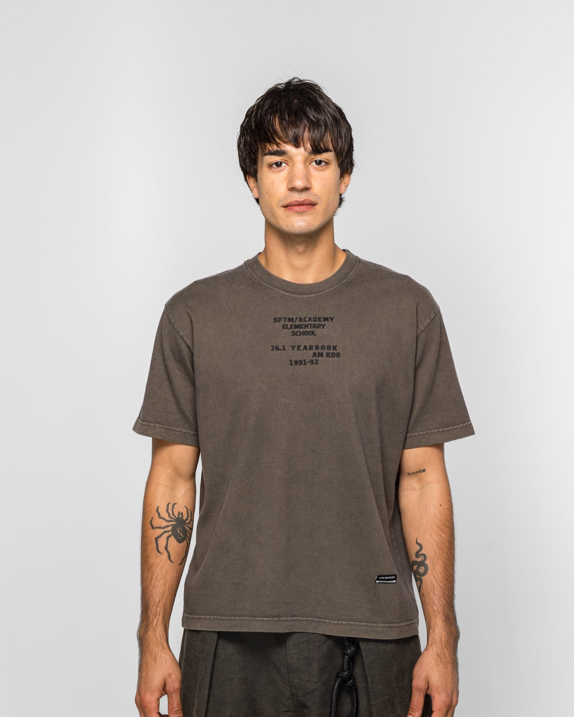 Song For The Mute Vintage SFTM / Academy T-Shirt - Overdye Brown Soft Roots Jersey