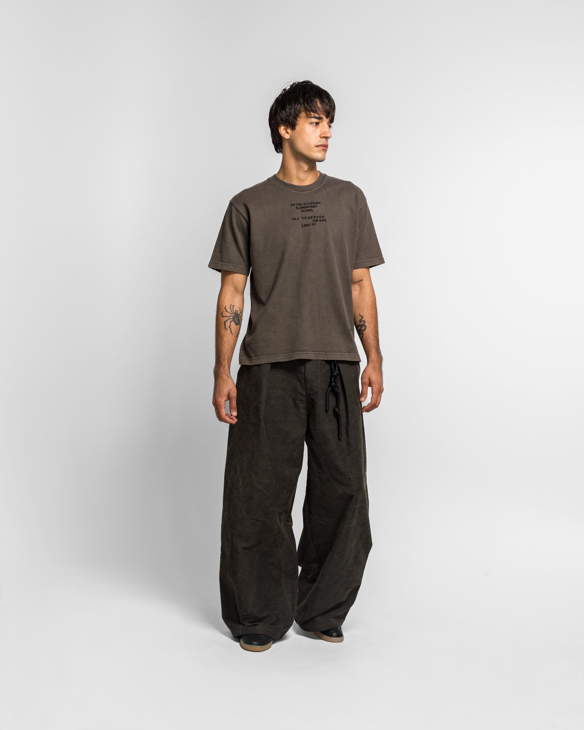 Song For The Mute Vintage SFTM / Academy T-Shirt - Overdye Brown Soft Roots Jersey